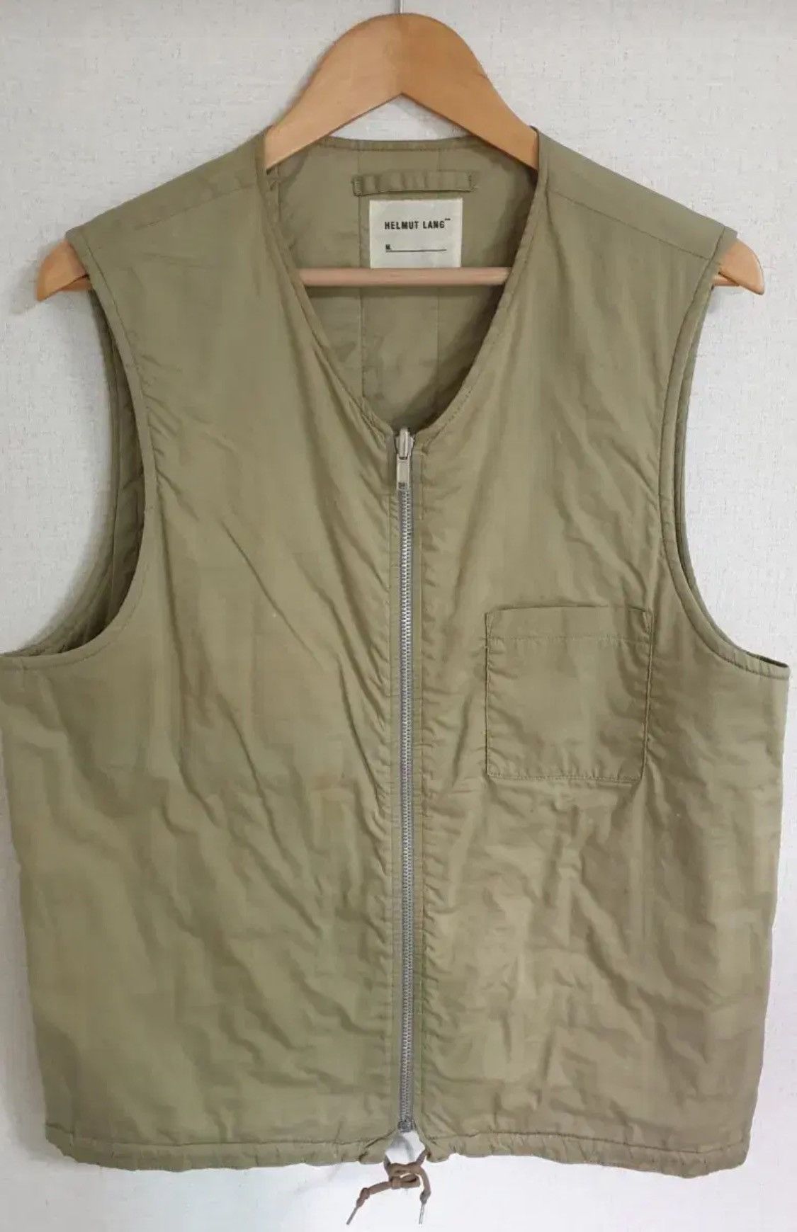 Helmut Lang Helmut Lang AW98 Khaki Green Padded Reversible Vest Size US M / EU 48-50 / 2 - 1 Thumbnail