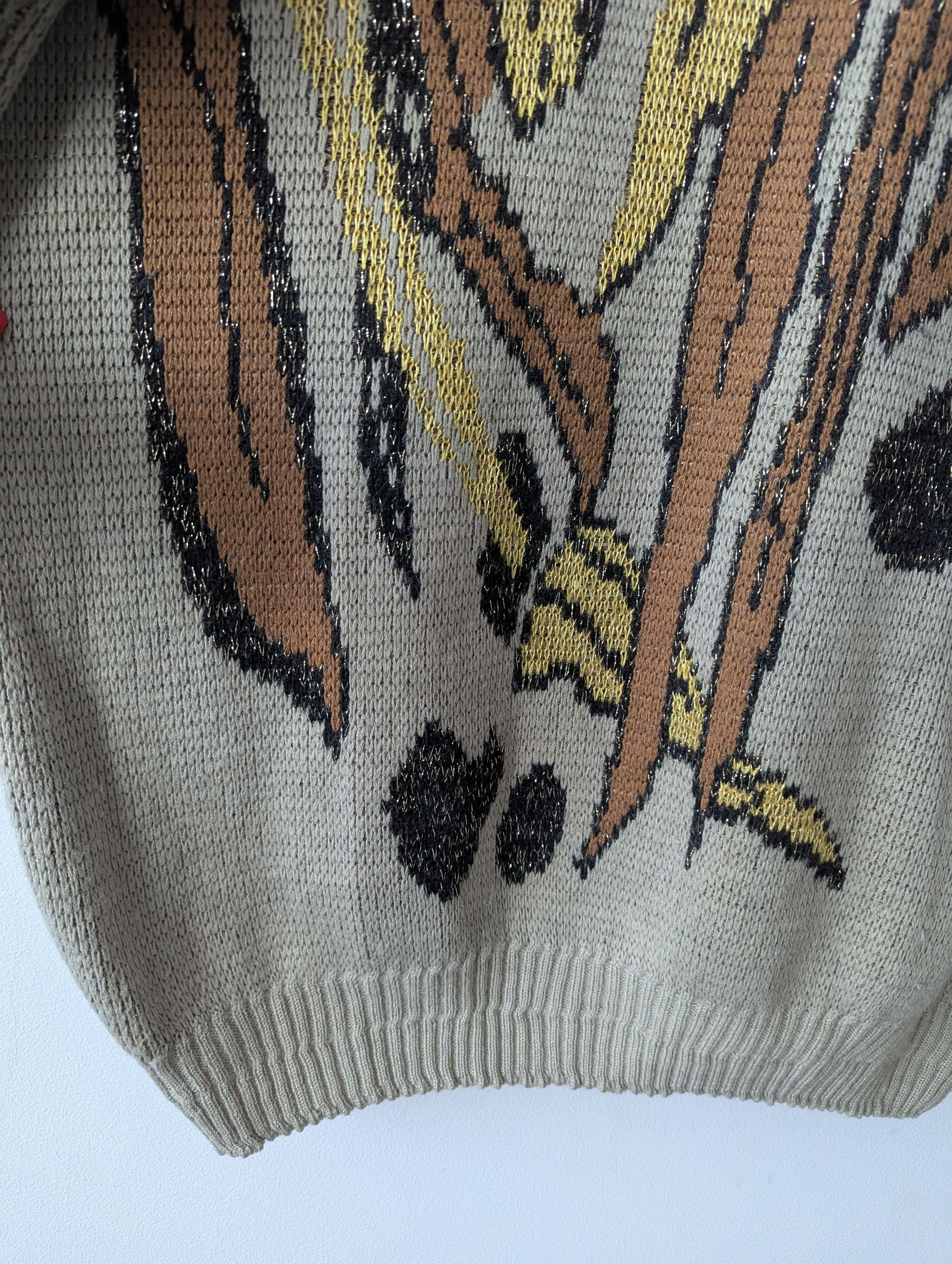 La Perla La Perla Vintage Wool Blend Long Sweater Beige Brown 80s Size L / US 10 / IT 46 - 5 Thumbnail