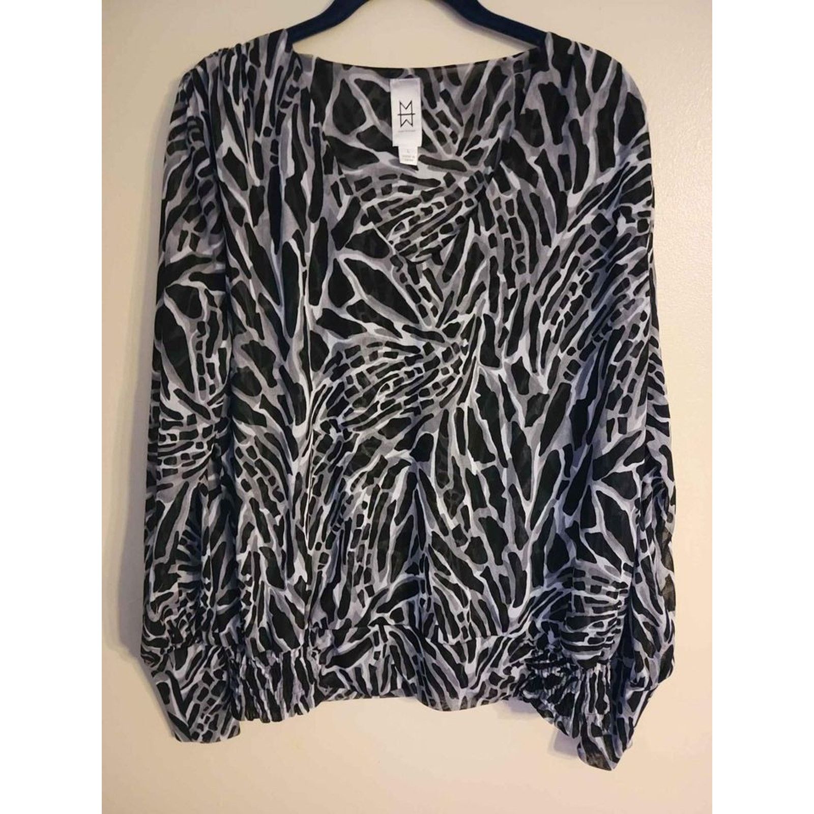 Unknown London Marc Bouwer Black/Gray Long Sleeve L Size L / US 10 / IT 46 - 1 Thumbnail