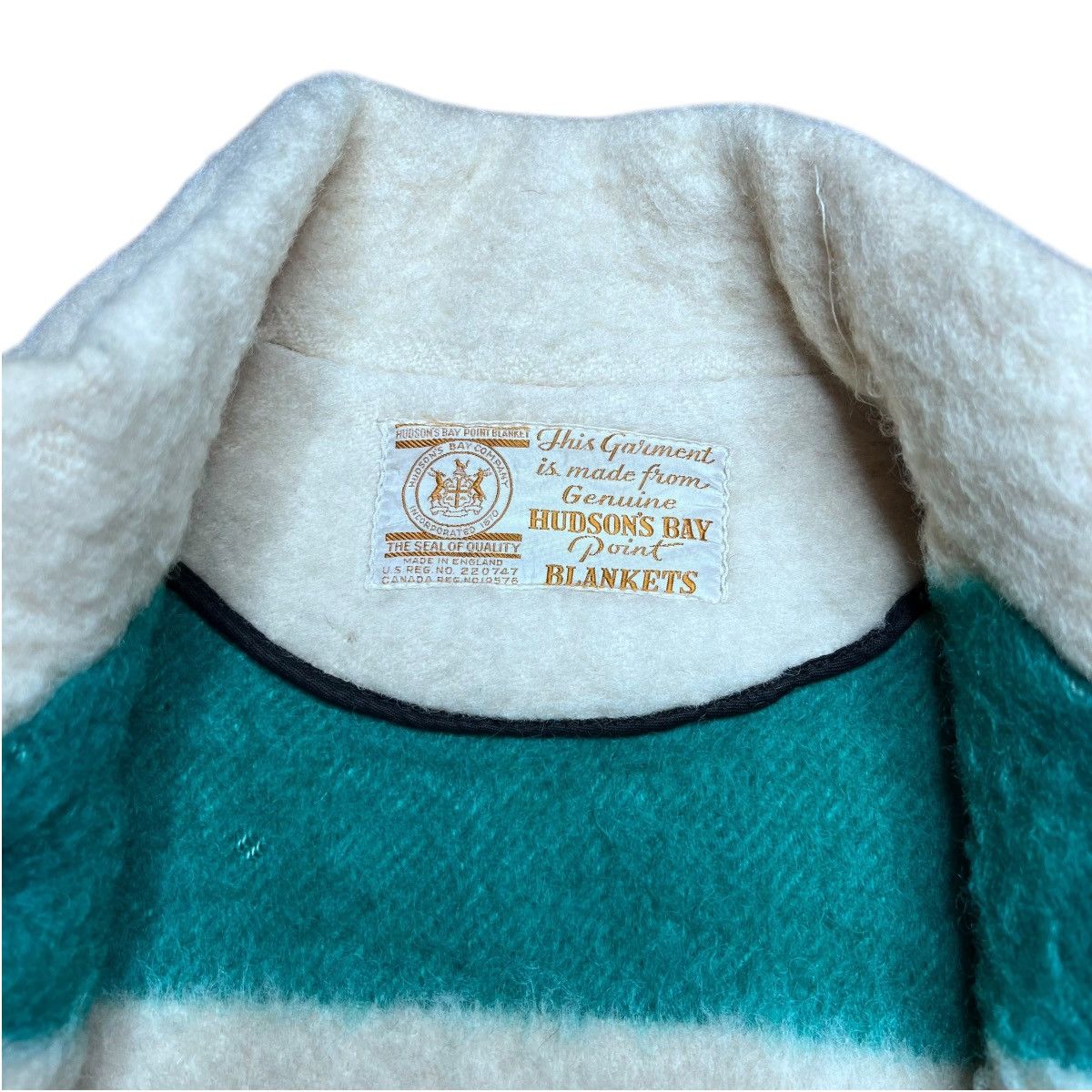 Hudsons Bay × Vintage Hudson Bay Company 4 Point Blankets Wool Belt Women’s Jacket Size S / US 4 / IT 40 - 4 Thumbnail