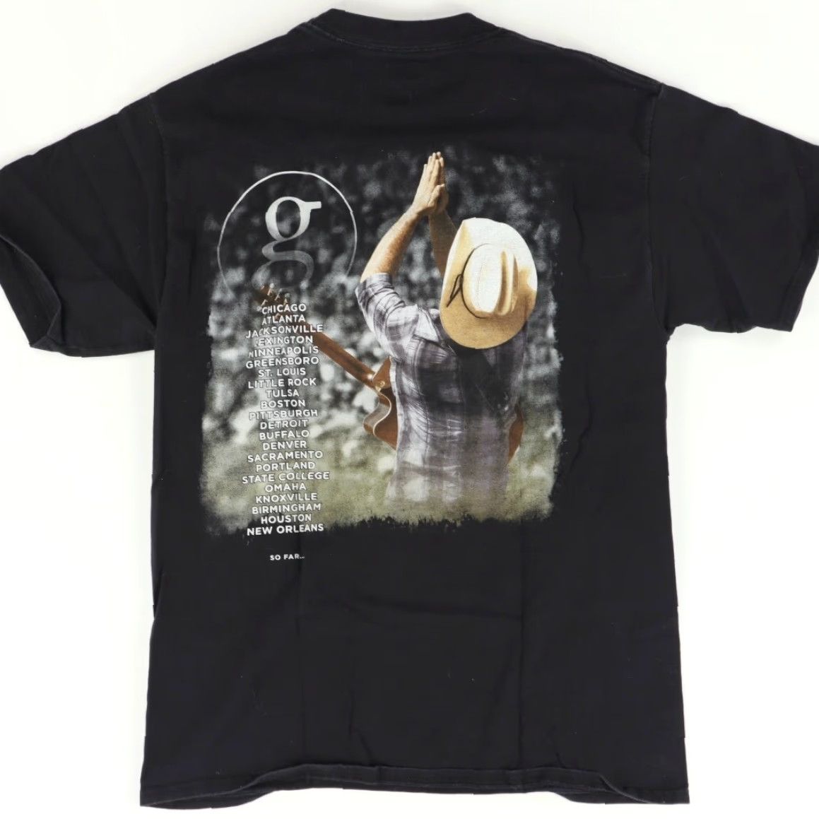 Hanes Hanes Garth Brooks World Tour 2014-2015 Beefy-T Solid T-Shirt Black Men's M Shirt Mens M Hanes World Tour 2014-2015 Beefy-T Black Shirt Size US M / EU 48-50 / 2 - 4 Thumbnail