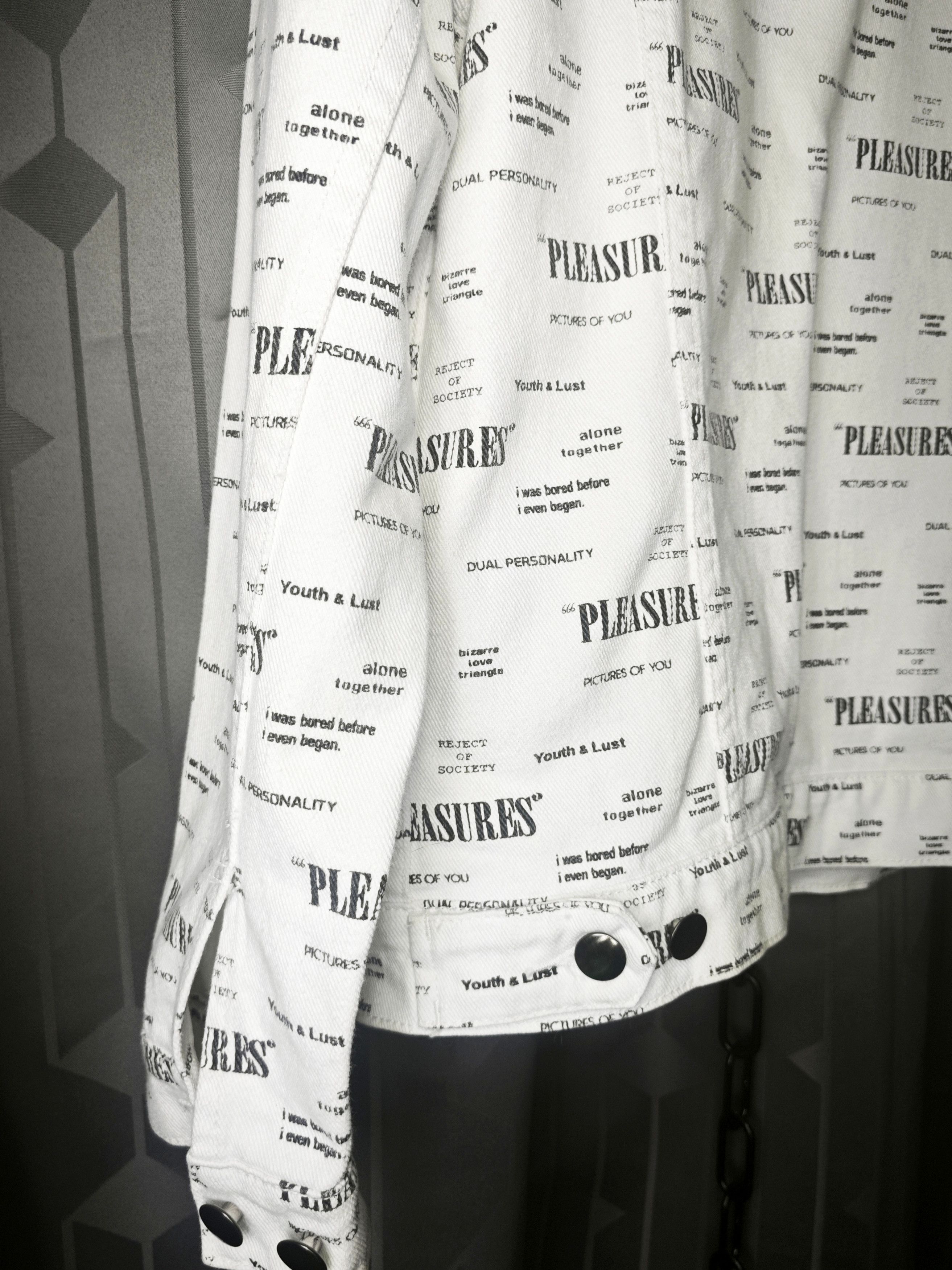 Pleasures Pleasures : Reject Trucker , White Denim Jacket Size US S / EU 44-46 / 1 - 6 Thumbnail
