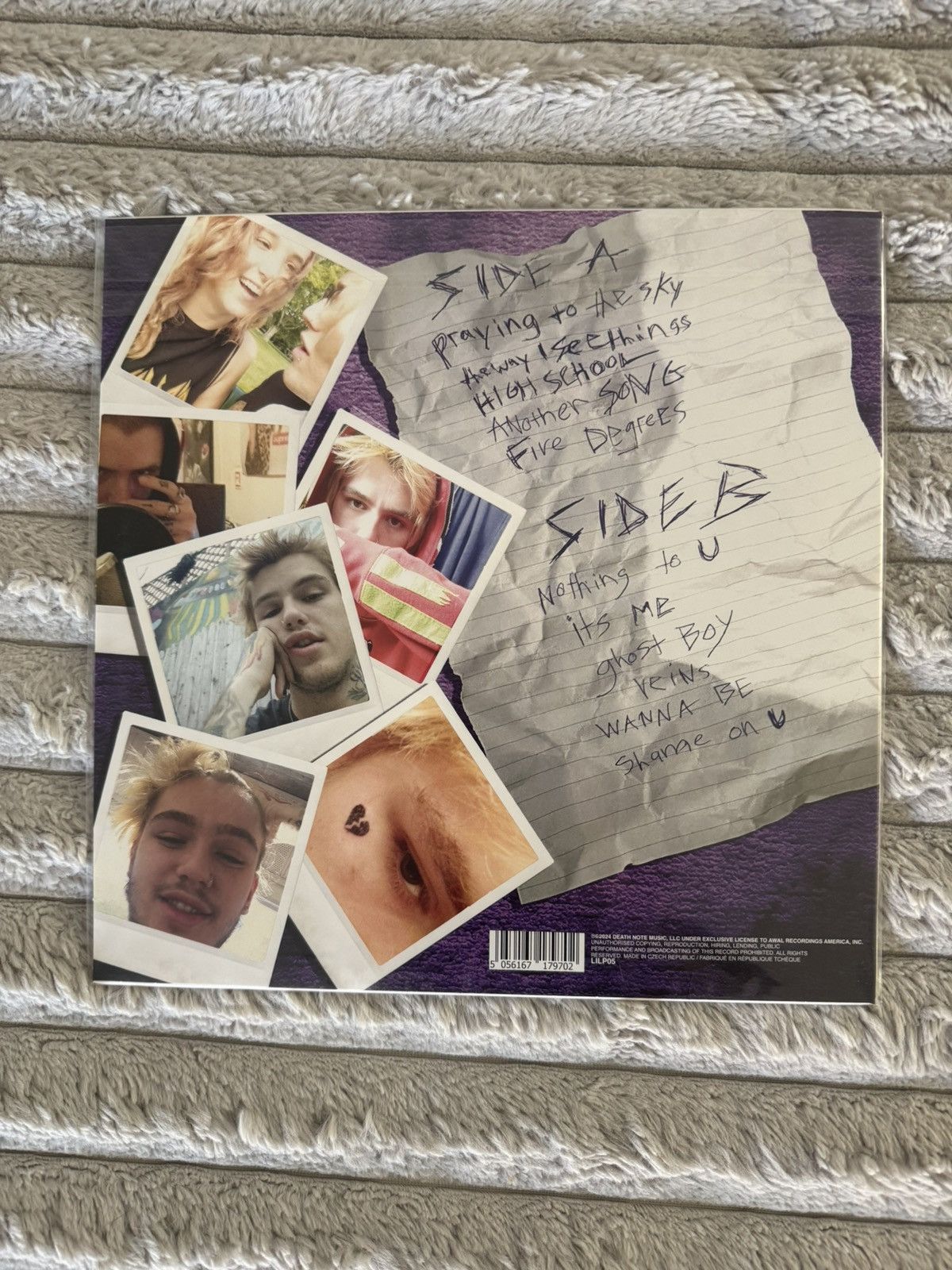 Lil Peep LIL PEEP PART ONE Sugar Purple Vinyl 45 record gothboiclique Size ONE SIZE - 19 Thumbnail