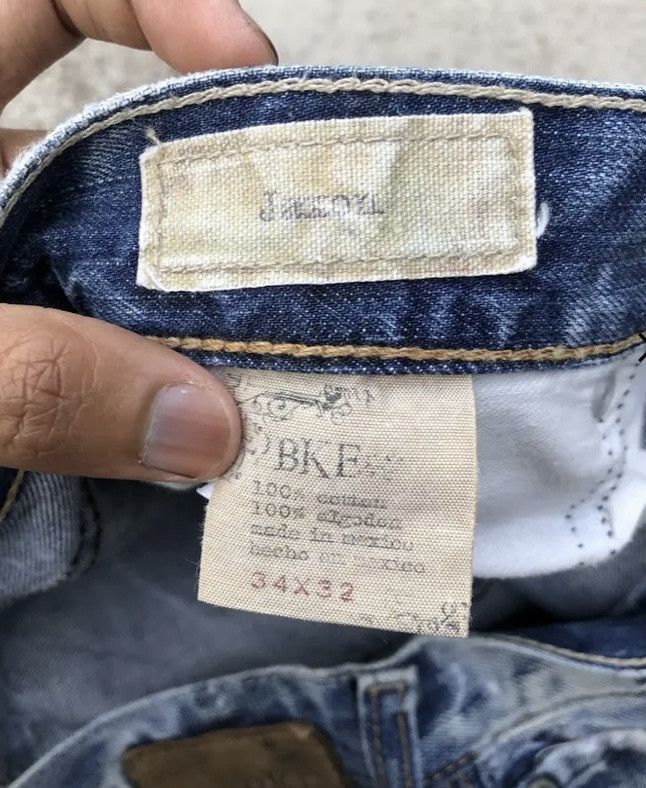 Japanese Brand FLARED⚡️⚡️BKE WASHED BLUE DENIM Size US 34 / EU 50 - 5 Thumbnail