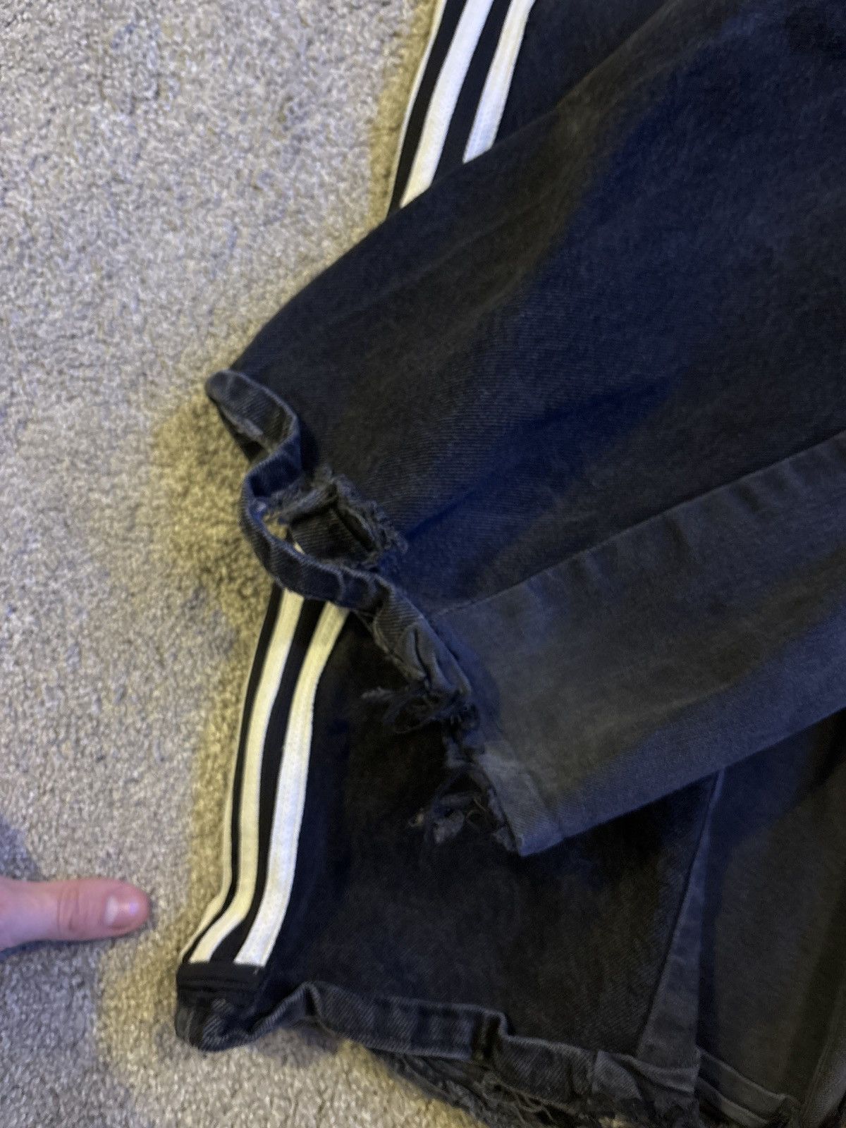 Other Custom balenciaga flared strip jeans Size US 29 - 3 Thumbnail