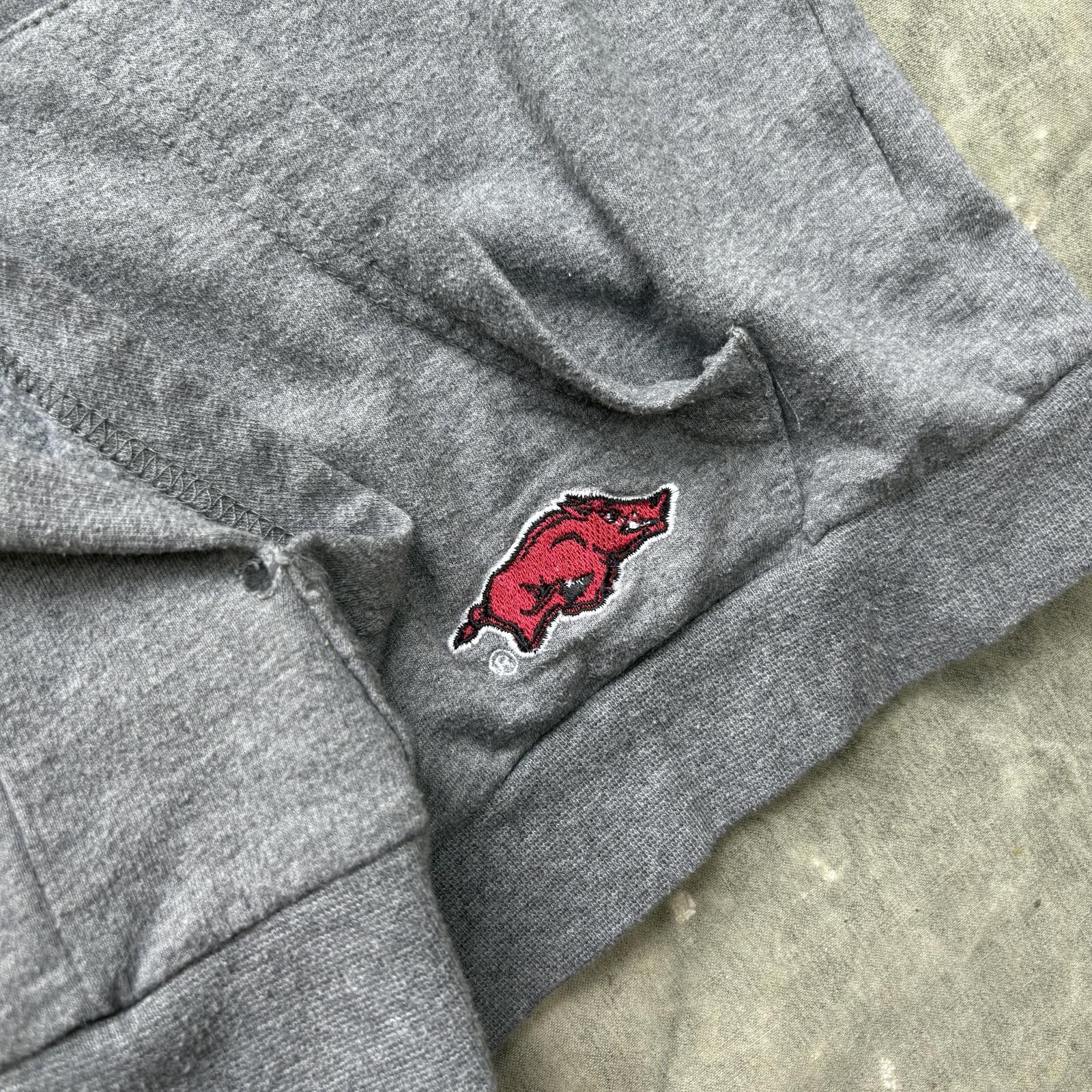 Vintage Vintage Y2K Arkansas Razorbacks Sequin Sport Full Zip Hoodie Size XL / US 12-14 / IT 48-50 - 5 Thumbnail