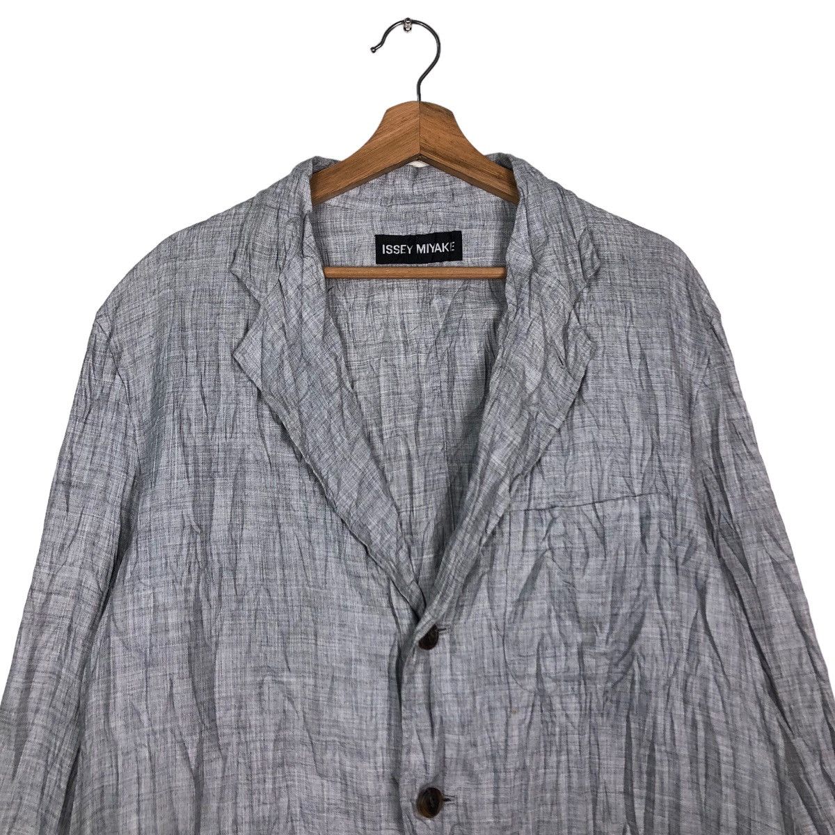 Issey Miyake 🔥VINTAGE PLEATED BUTTON JACKET ISSEY MIYAKE Size US L / EU 52-54 / 3 - 3 Thumbnail