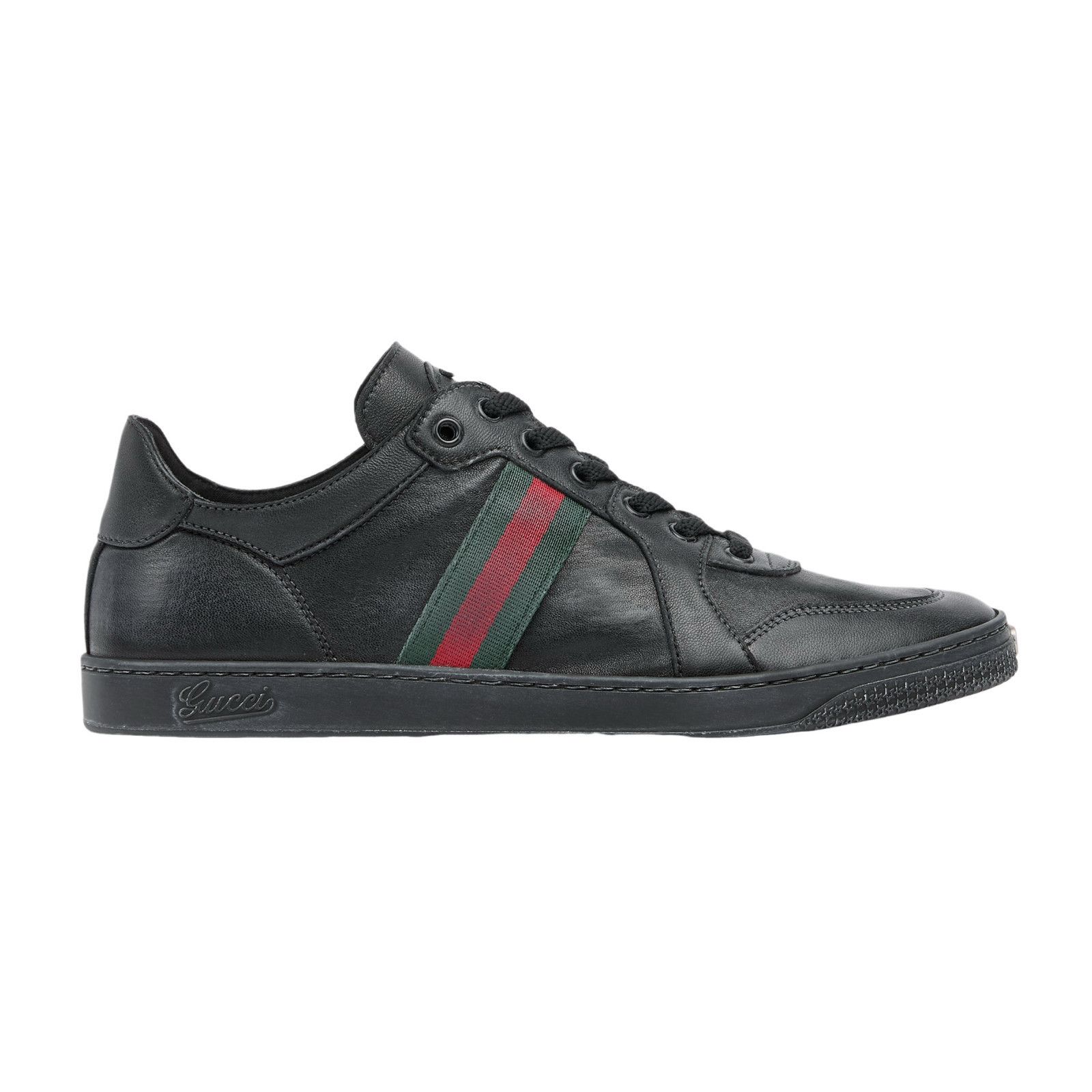 Gucci GUCCI $980 Men's Stretch Black Sneakers New & Authentic (Men Size US 7.5 / EU 40-41 - 1 Thumbnail