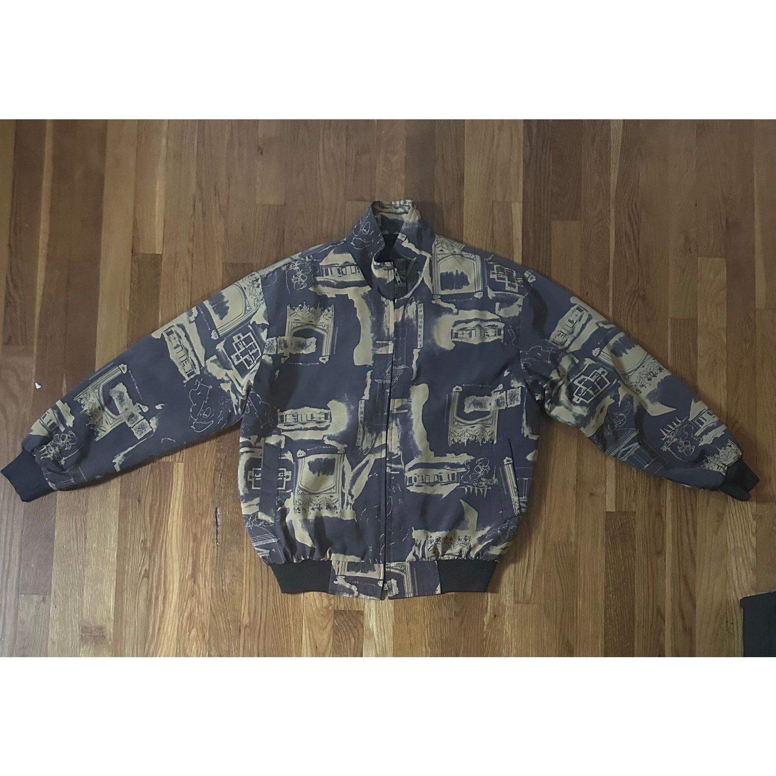 & Other Stories RARE Japanese designer Bomber Jacket Architecture Design!! Size US M / EU 48-50 / 2 - 1 Thumbnail