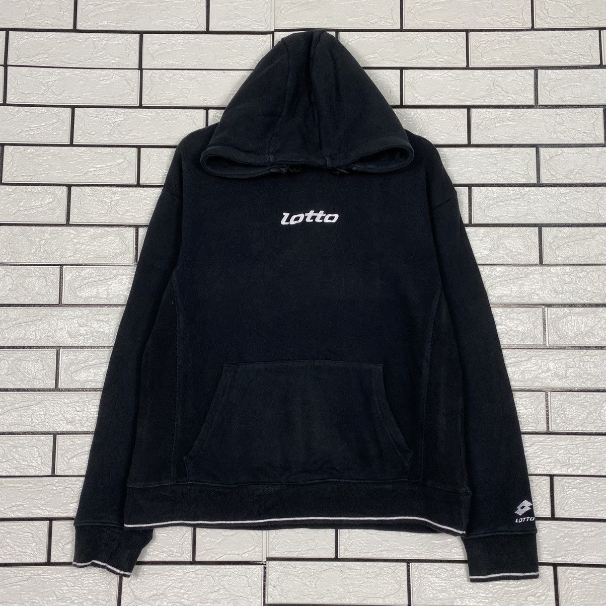 Japanese Brand 📌Vintage Sweatshirt Hoodie Lotto Centre Logo Spell Out Size US M / EU 48-50 / 2 - 2 Thumbnail