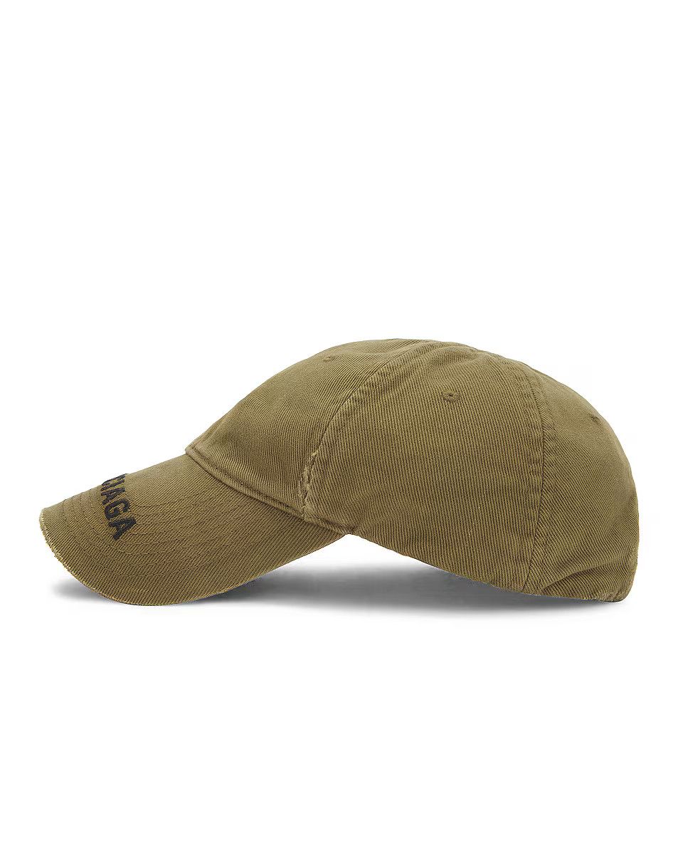 Balenciaga o1mt1gz0924 Size: S / Logo Visor Cap in Khaki/Black Size ONE SIZE - 3 Thumbnail