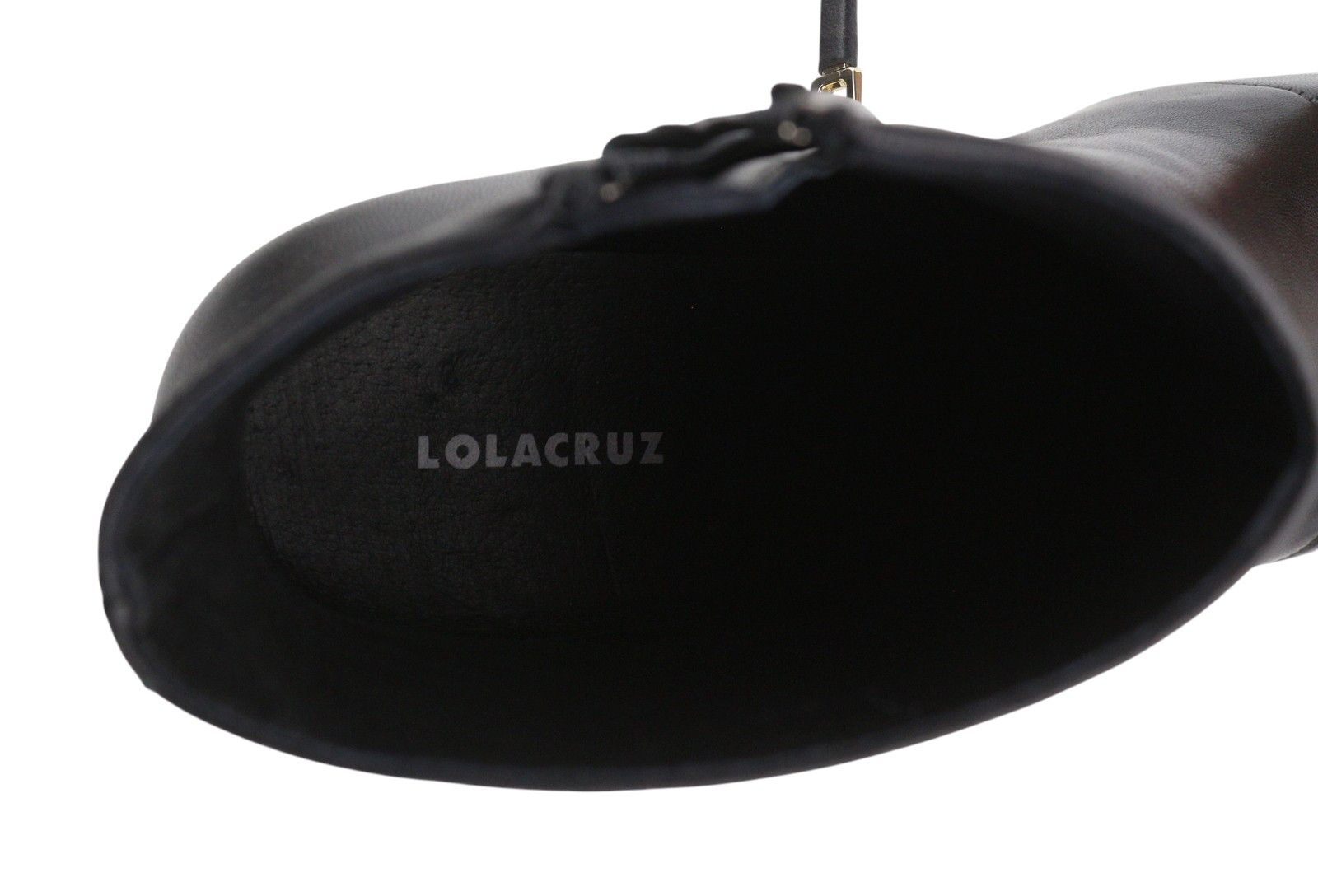 Other LOLA CRUZ LOREY EU41 Black Leather Square Toe Ankle 87546 Size US 10 / IT 40 - 10 Thumbnail