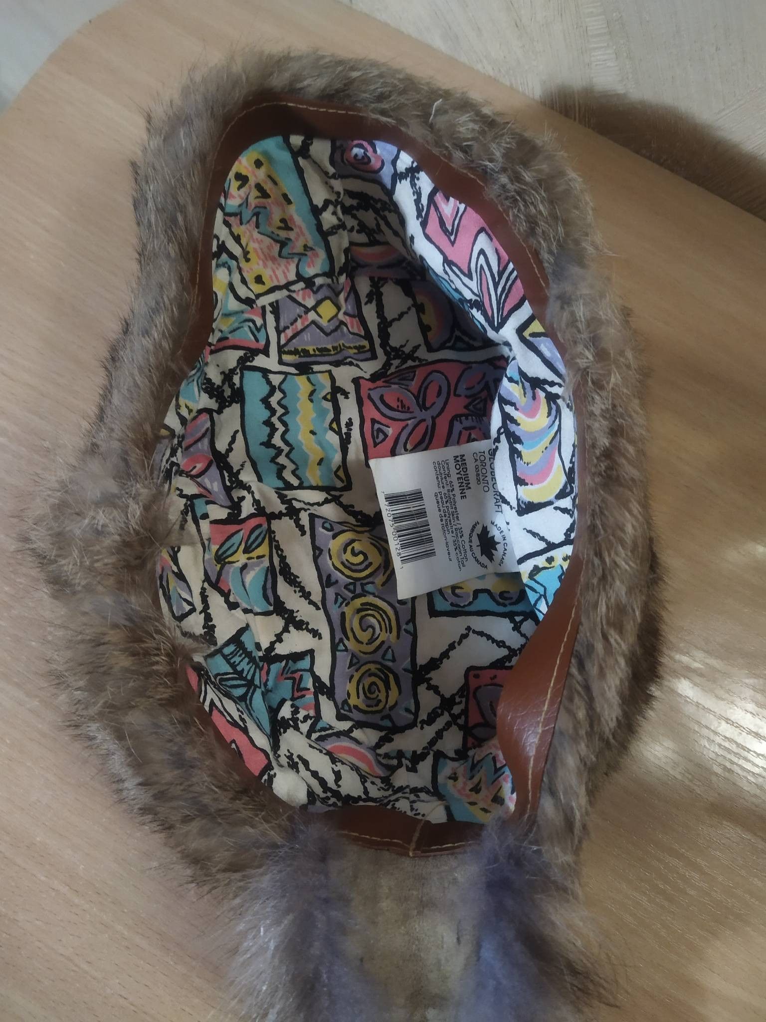 Vintage Fur hat 'Coonskin Cap', Canada. Size ONE SIZE - 6 Thumbnail