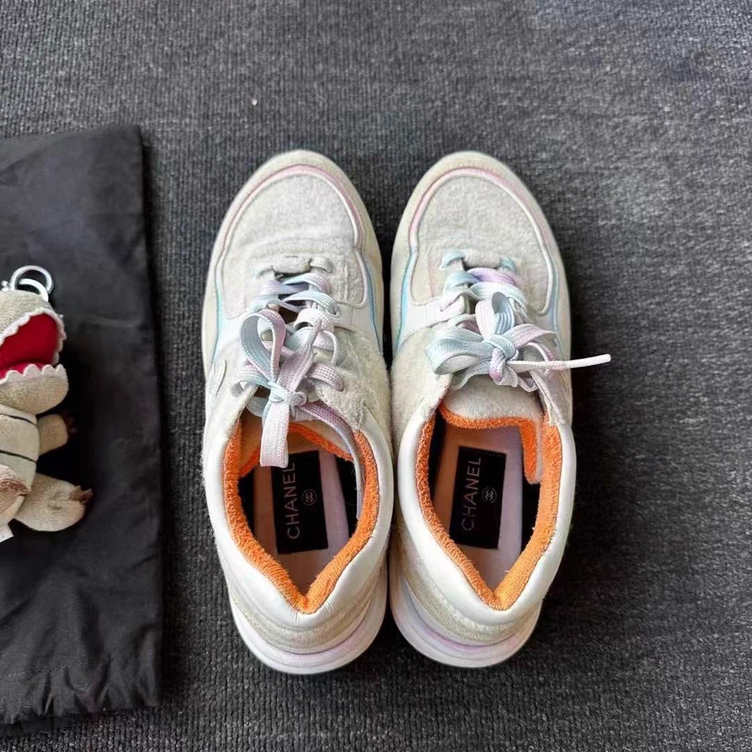 Chanel Chanel multicolor CC sneakers 39.5 EU 95 new Size US 8.5 / IT 38.5 - 5 Thumbnail