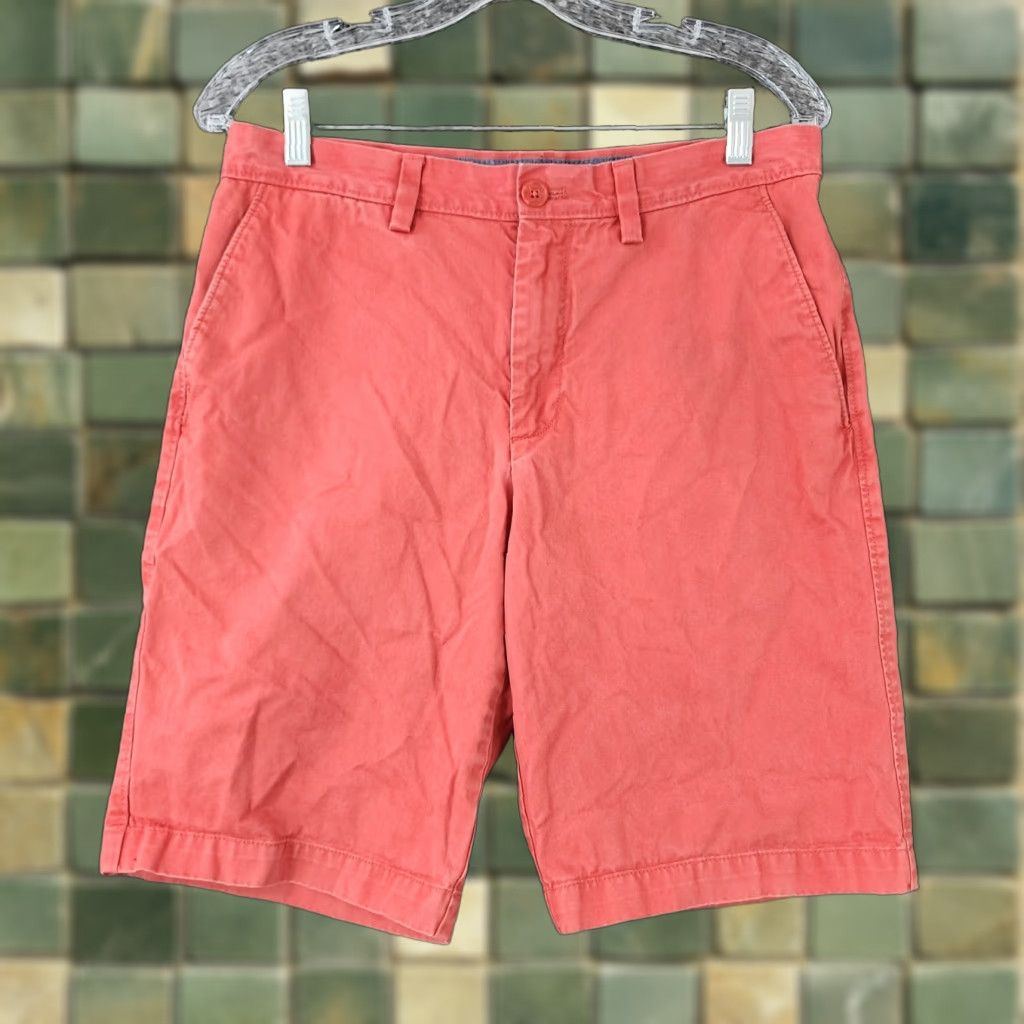 Banana Republic Banana Republic Emerson Short Mens Coral Red Chino 100% Cotton Shorts Size 30 Size US 30 / EU 46 - 1 Thumbnail