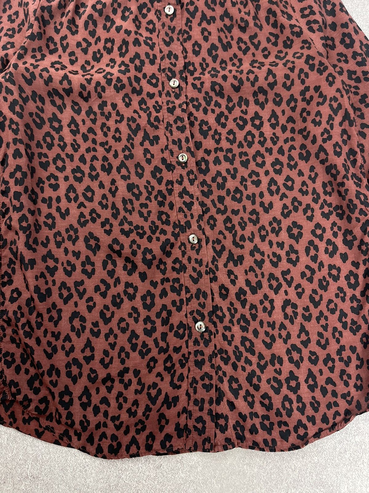 A.P.C. A.P.C. Rue Madame Paris Leopard Print Blouses Shirt Size 34 Size XXS / US 00 / IT 34 - 4 Thumbnail