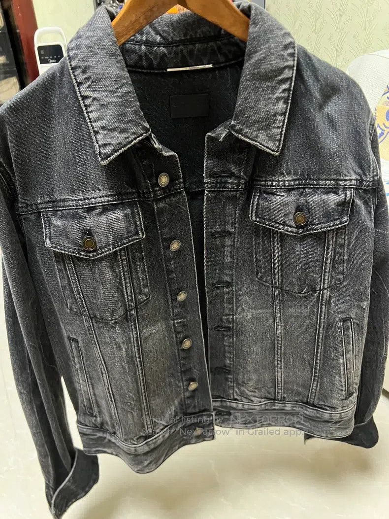 Saint Laurent Paris Saint Laurent Paris Denim Jacket i Size US M / EU 48-50 / 2 - 1 Thumbnail