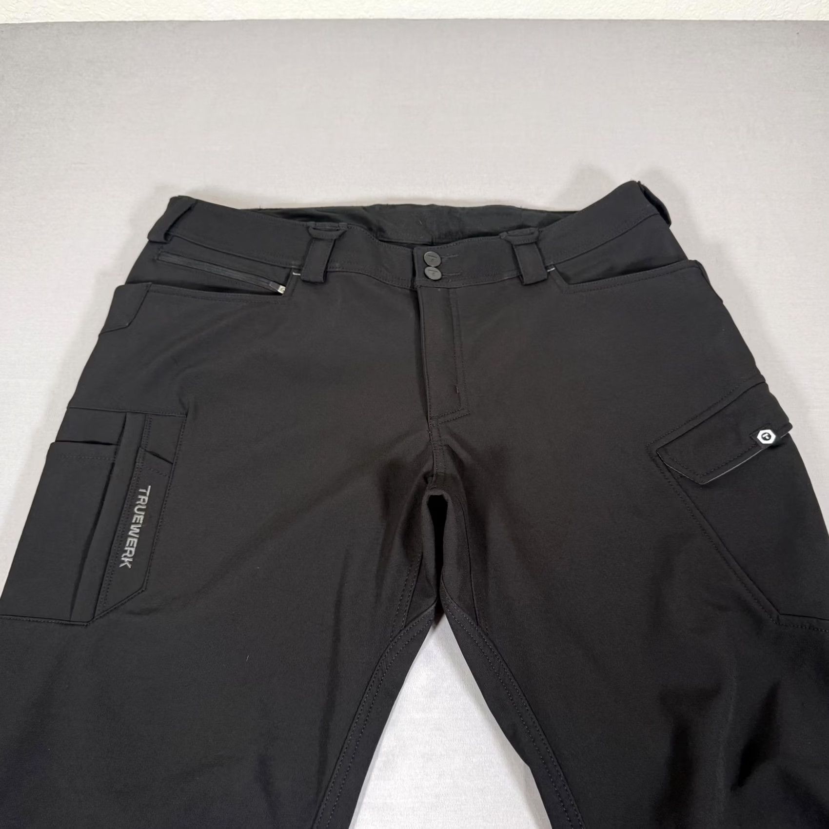 Vintage Truewerk Pants Mens 38x32 Black T3 Werkpant Cargo Fleece Lined Stretch Workwear Size US 38 / EU 54 - 2 Thumbnail