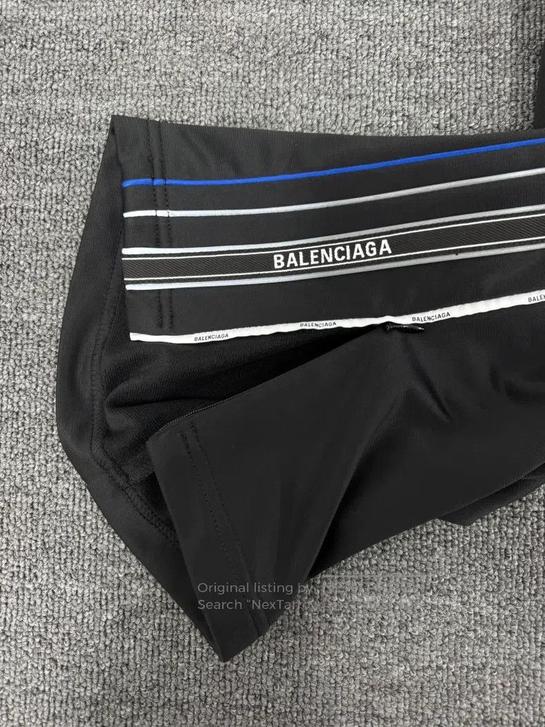 Balenciaga Side logo nylon school pants