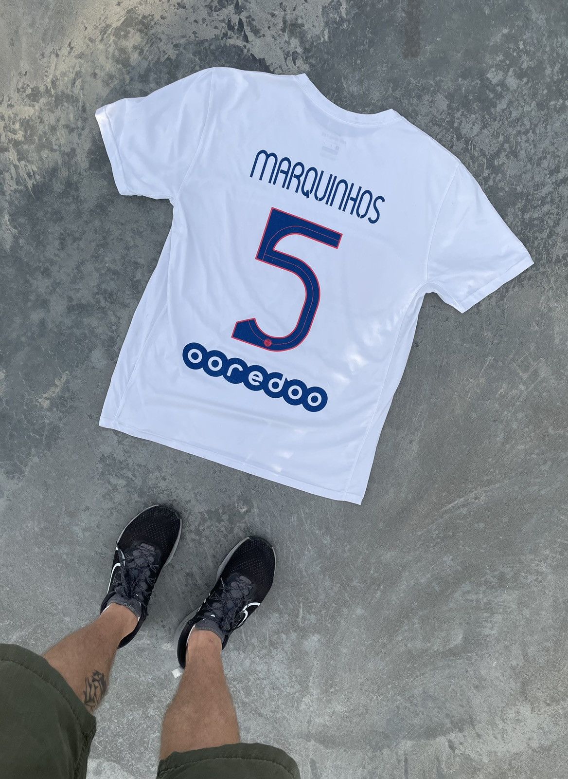 Nike Nike PSG 5 Marquinhos Drill T-Shirt Dri-Fit Soccer Jersey Size US L / EU 52-54 / 3 - 2 Thumbnail