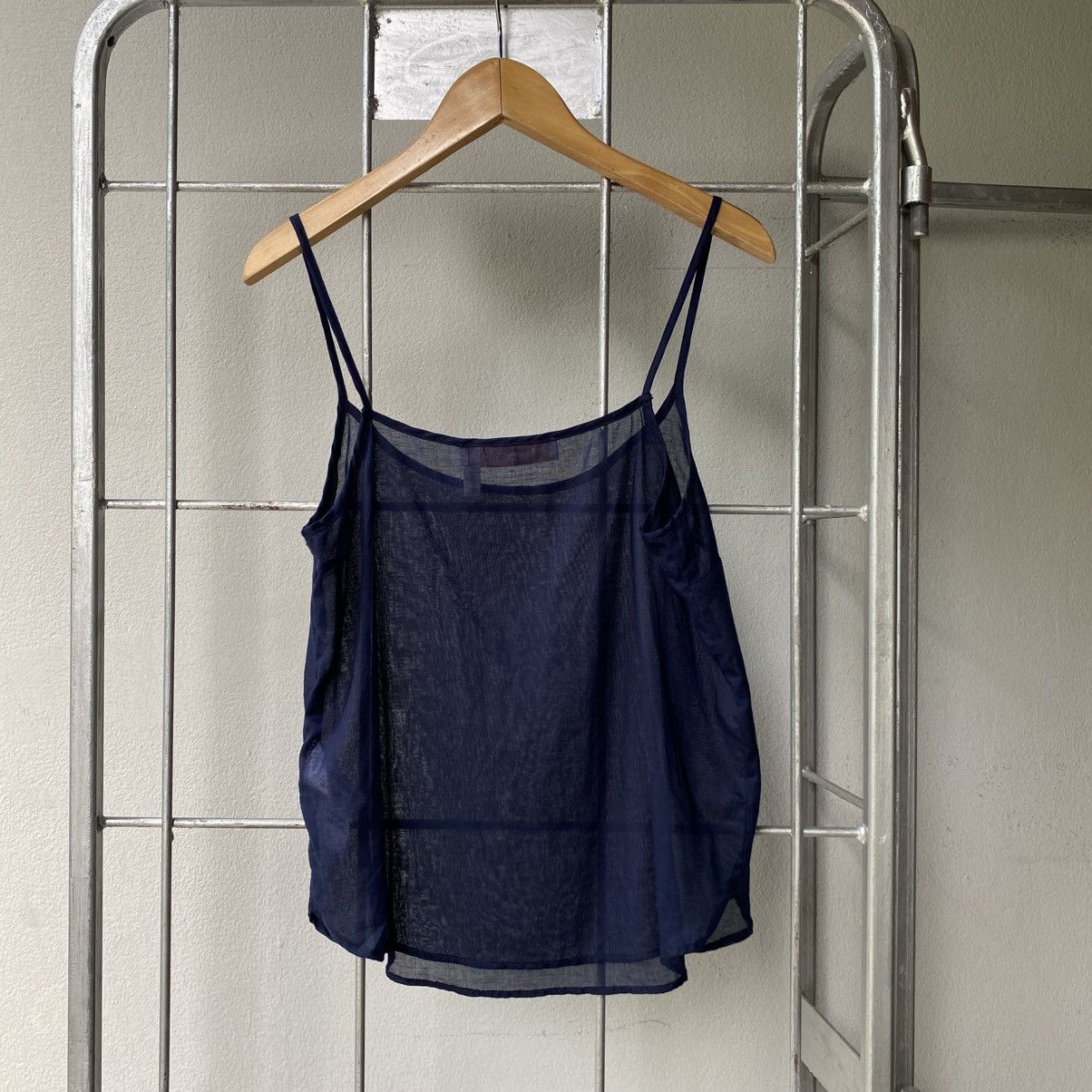 See by Chloe Blue Flowy Spaghetti Strap Blouse