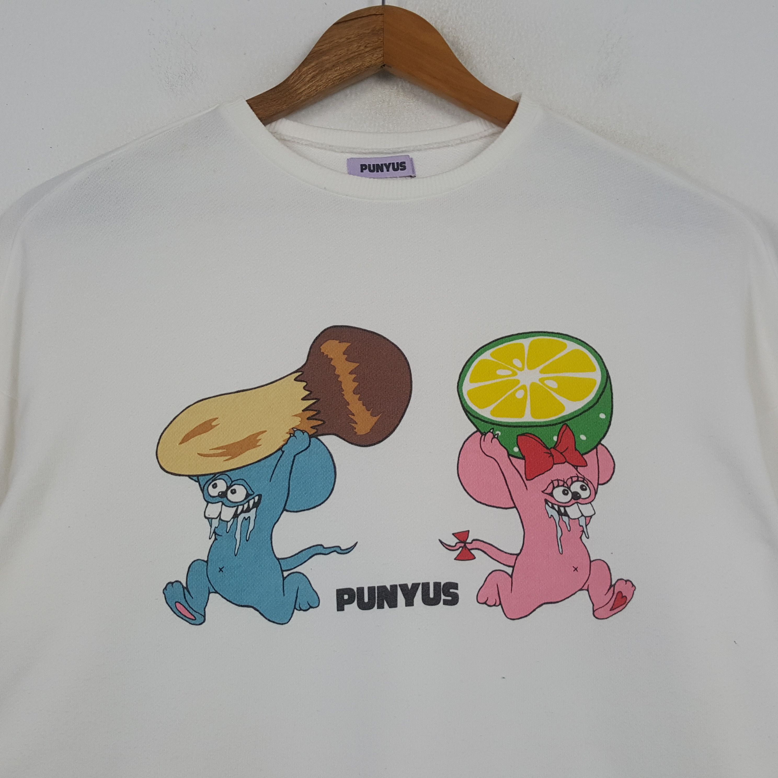 Japanese Brand × Vintage Vintage PUNYUS Japan Streetwear Sweatshirt C295N20 Size US XL / EU 56 / 4 - 2 Thumbnail