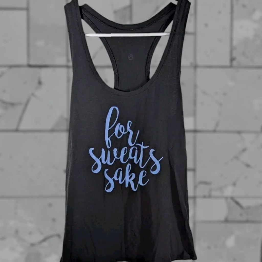 Lululemon Black Racerback Tank Top Womens Small Sleeveless Workout Top