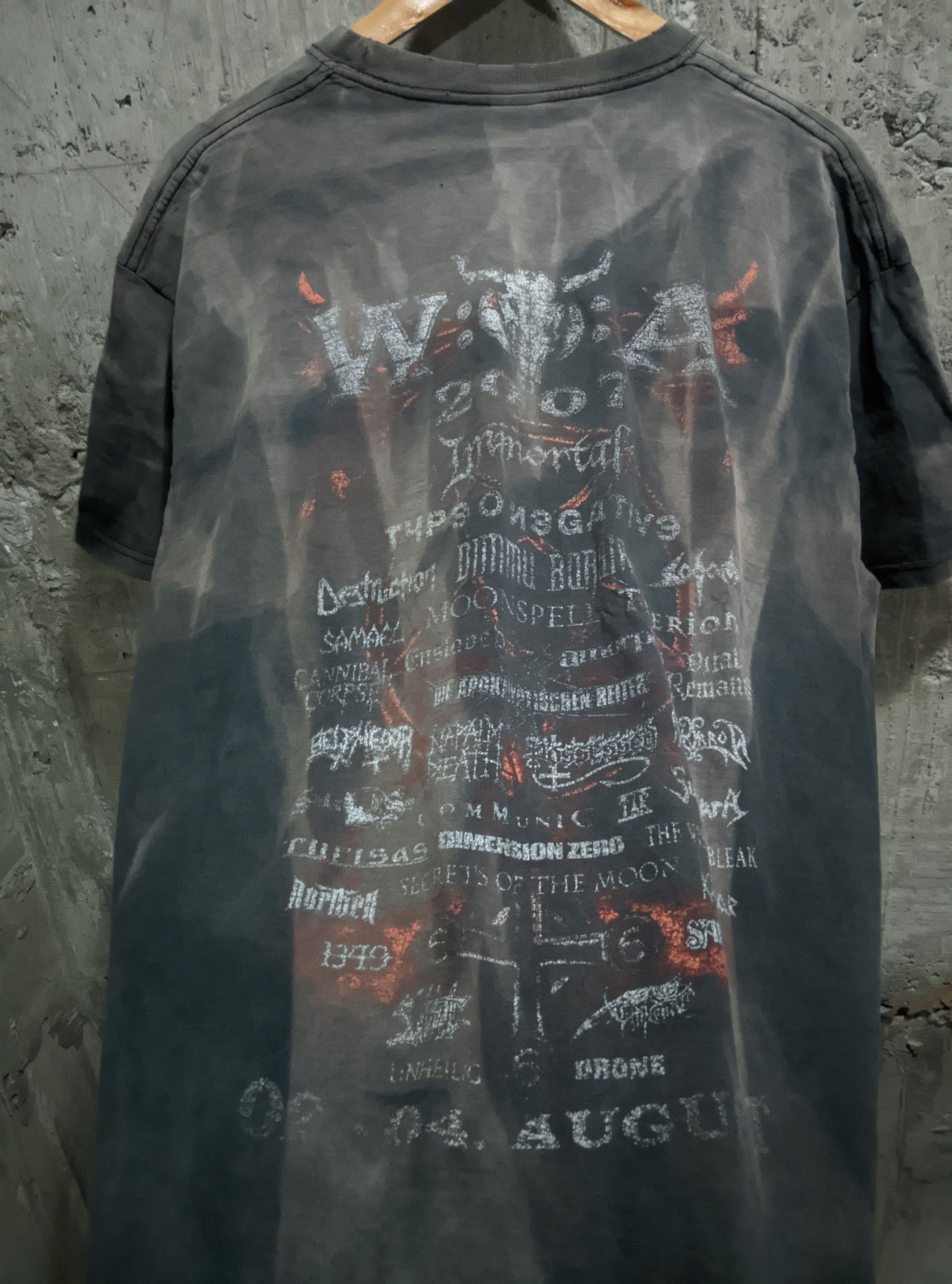 Band Tees Vintage 2007 Wacken fest sun fade distressed erd metal Size US XL / EU 56 / 4 - 3 Thumbnail