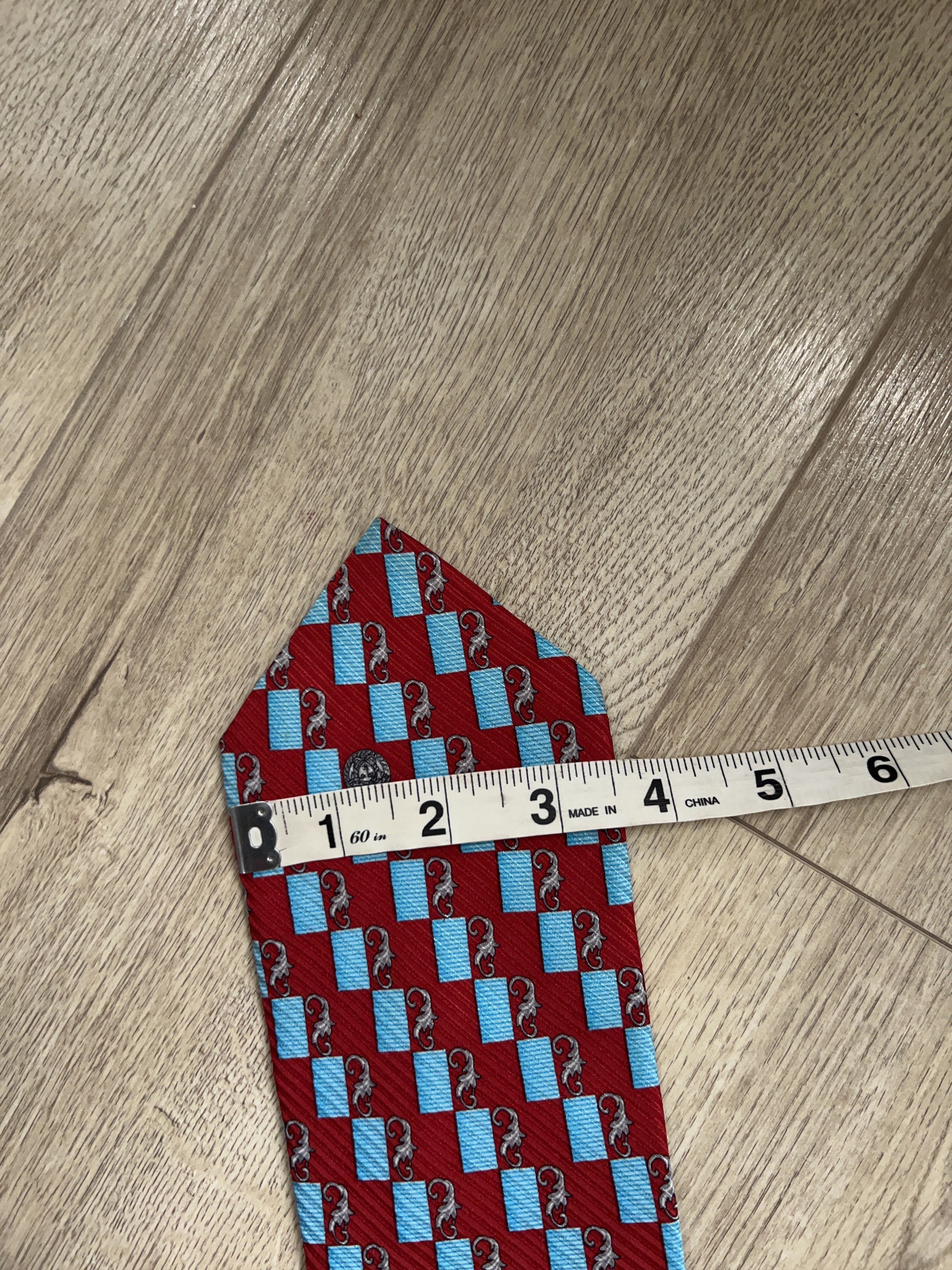 Versace × Vintage Baroque Monogram Made in Italy 100% Silk Necktie Cravatte Size ONE SIZE - 9 Thumbnail