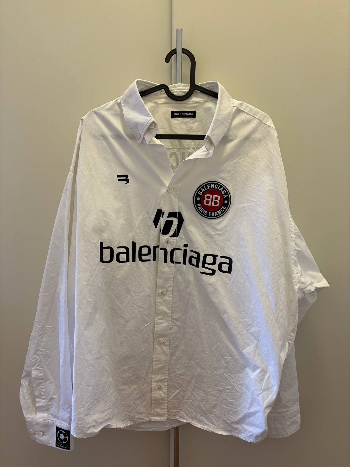 Balenciaga Balenciaga soccer button up shirt Size US L / EU 52-54 / 3 - 1 Thumbnail