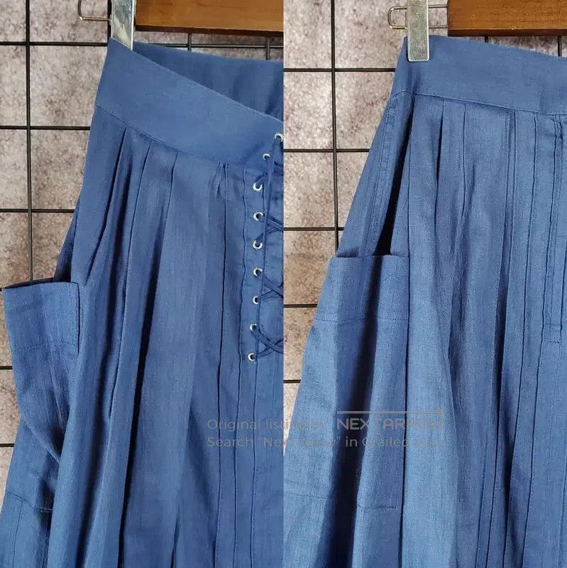Dior Dior Pleated Summer Skirt in Blue . Size 26" / US 2 / IT 38 - 5 Thumbnail