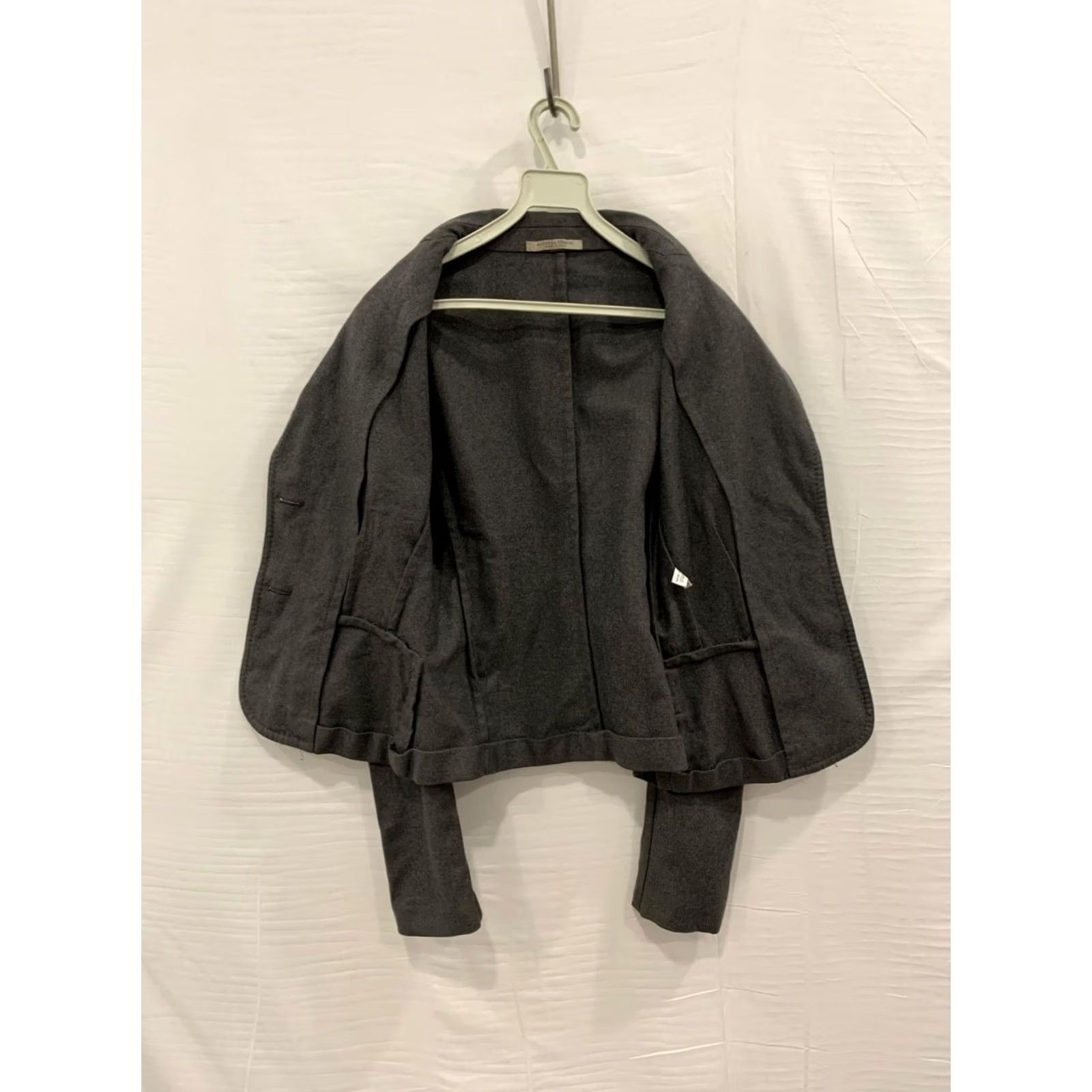 Bottega Veneta VINTAGE Bottega Veneta Blazer Jacket Women Wool Silk Lined IT 44 US 8 Charcoal Gray 90s Mens Womens Size M / US 6-8 / IT 42-44 - 6 Thumbnail
