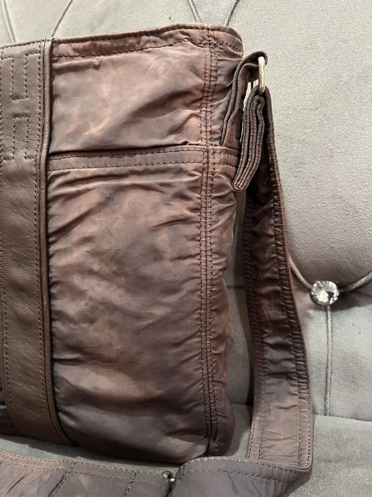 Hermes Auth HERMES Acapulco Bandouliere Shoulder Bag Nylon Brown Size ONE SIZE - 4 Thumbnail
