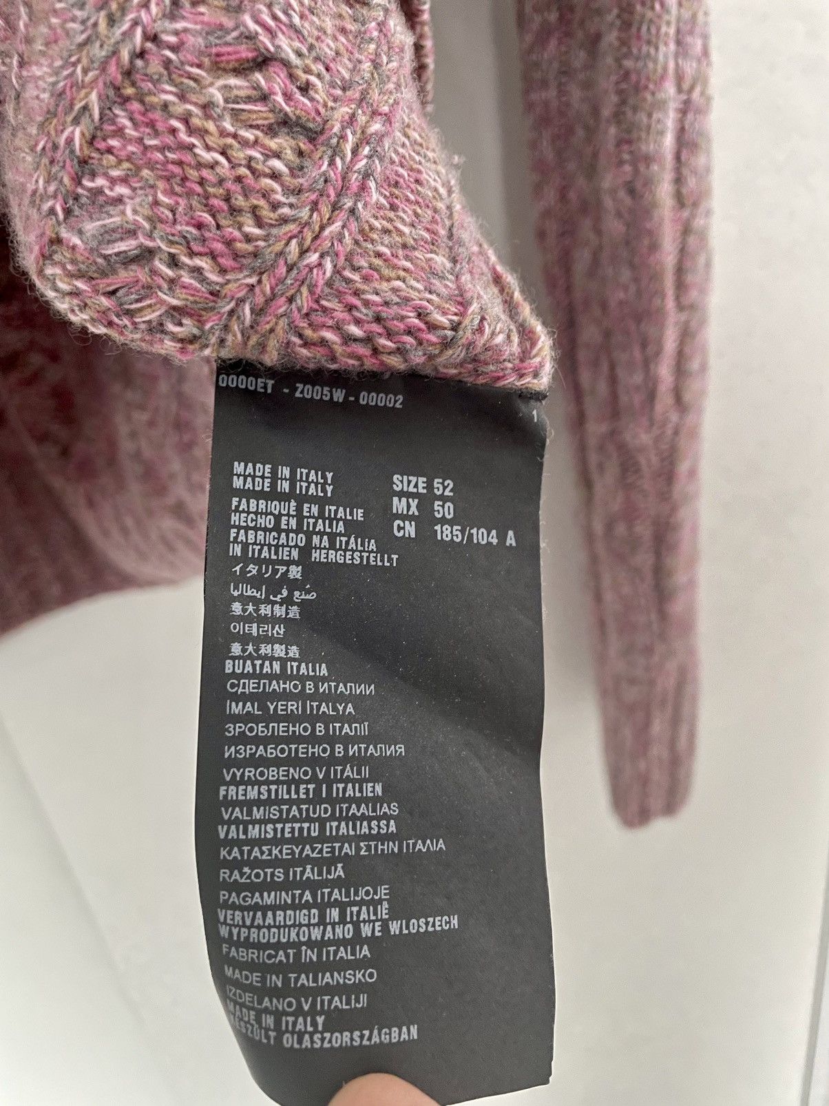Prada Prada Milano Cable Knit Multi Melange Wool/Cashmere Jumper Size US L / EU 52-54 / 3 - 7 Thumbnail