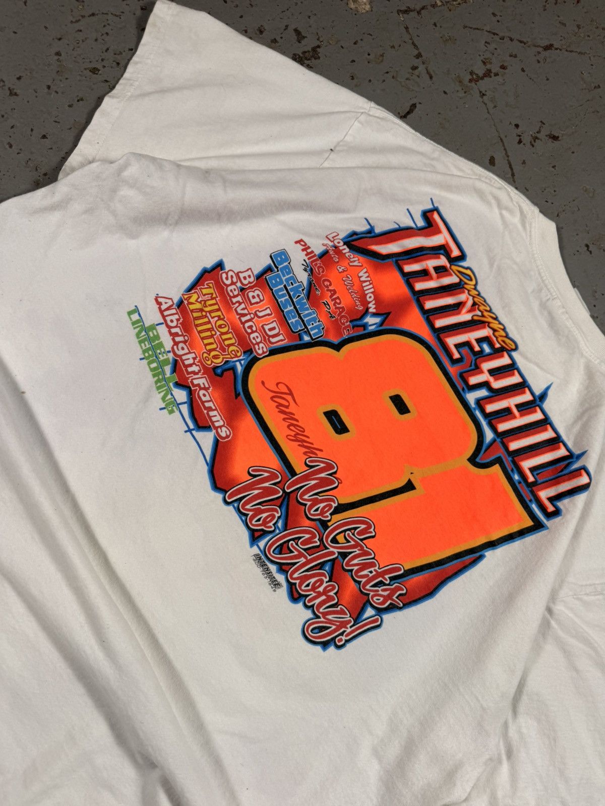 Vintage Vintage Taney Hill Nascar Racing Tee Size US XL / EU 56 / 4 - 5 Thumbnail