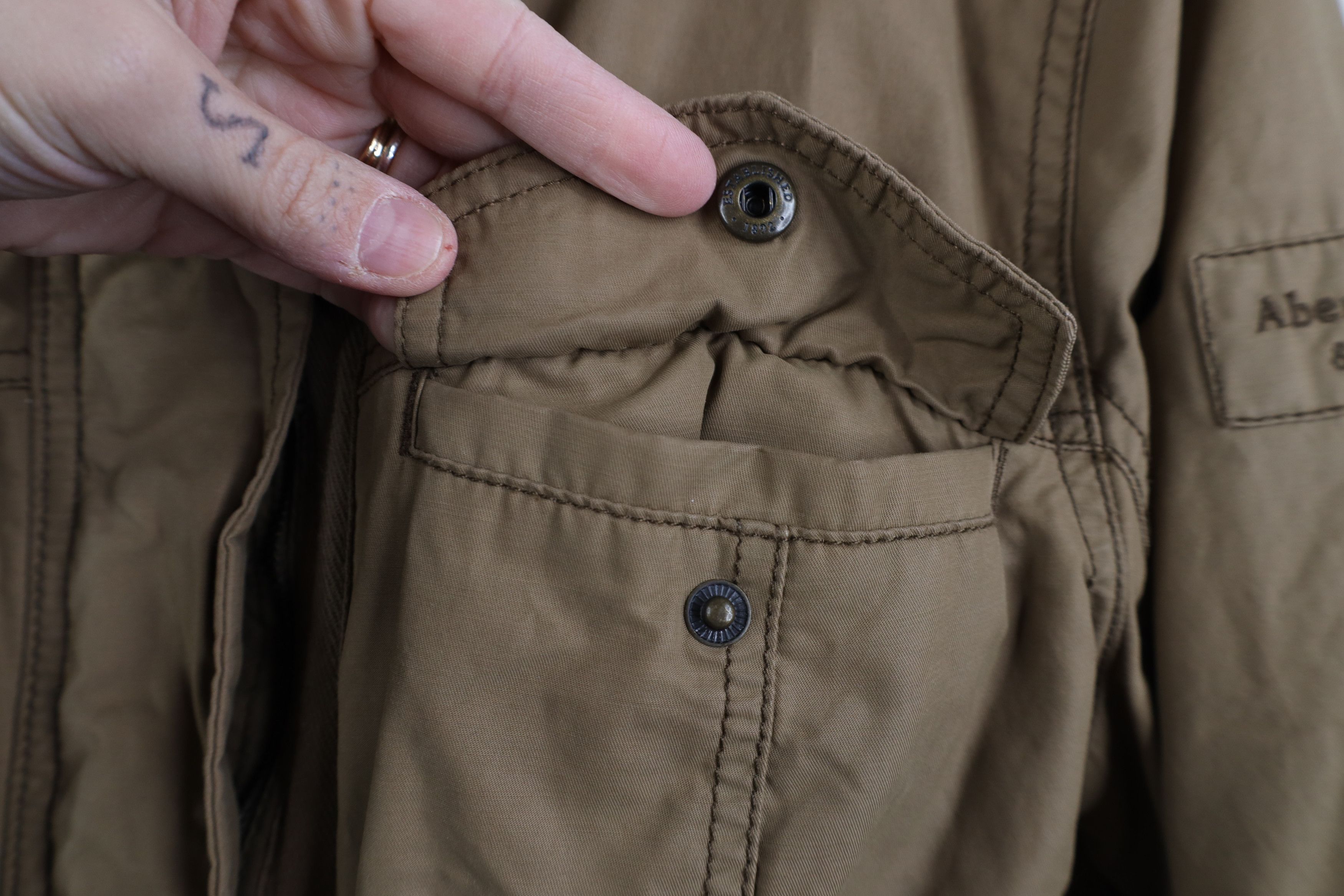 Abercrombie & Fitch Vintage 90s Y2K Abercrombie & Fitch Lined Parka Jacket Size L / US 10 / IT 46 - 5 Thumbnail