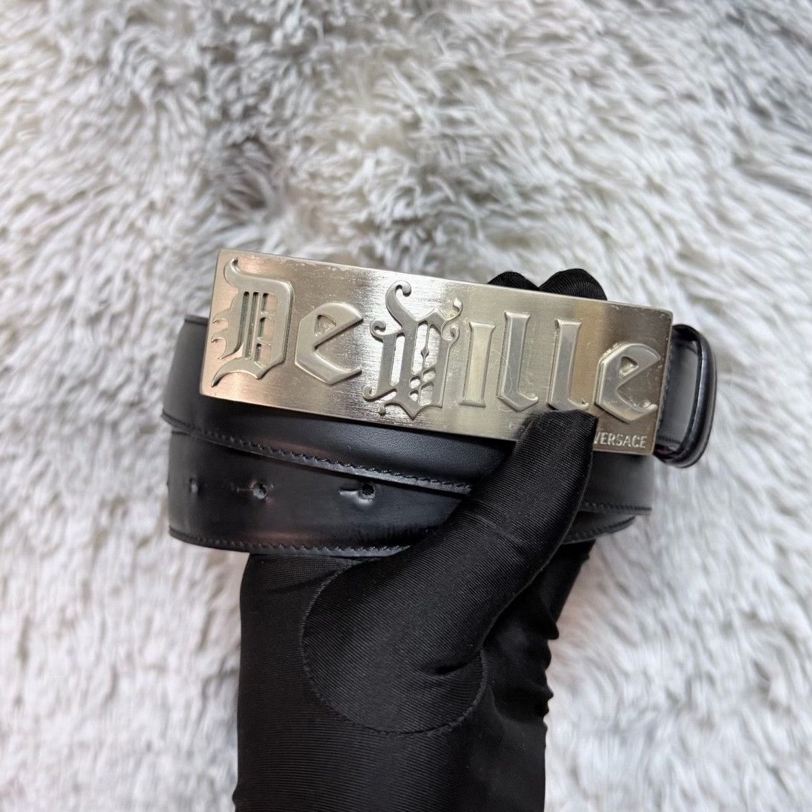 Versace Versace Leather Belt Designer Casual Size ONE SIZE - 1 Thumbnail