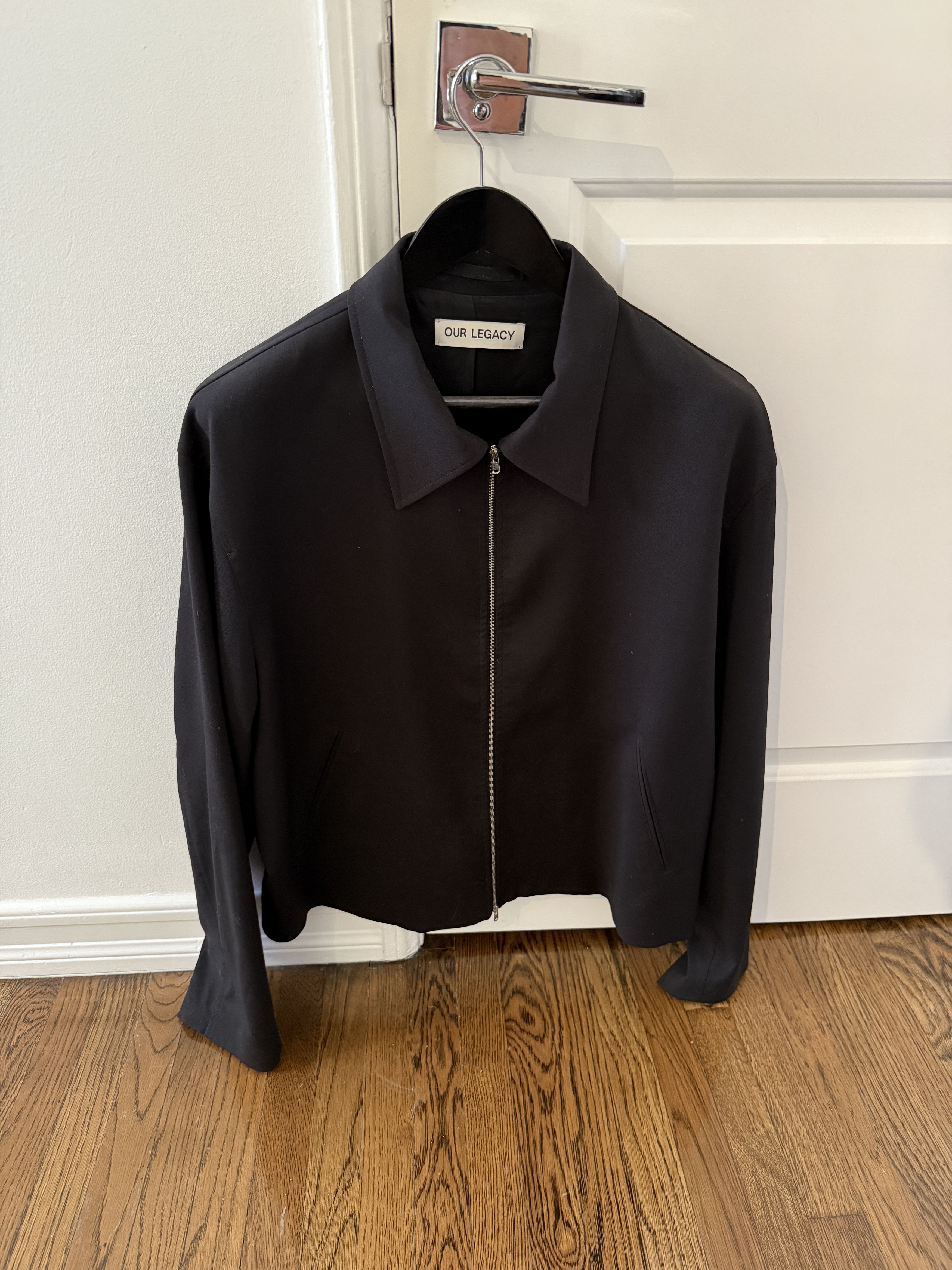 トップス our legacy loan jacket black melton Our Legacy Black Melton Loan Jacket Our Legacy