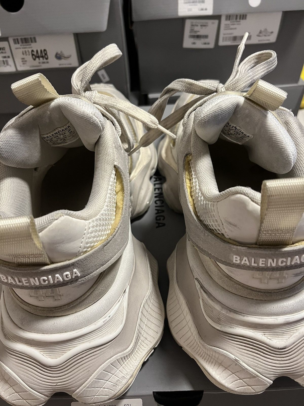 Balenciaga Balenciaga Cargo Sneakers - White/Eggshell Size US 11 / EU 44 - 8 Thumbnail