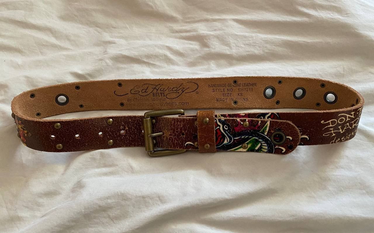 Ed Hardy 🔥Vintage Archive Belt Ed Hardy Christian Audigier Size ONE SIZE - 1 Thumbnail