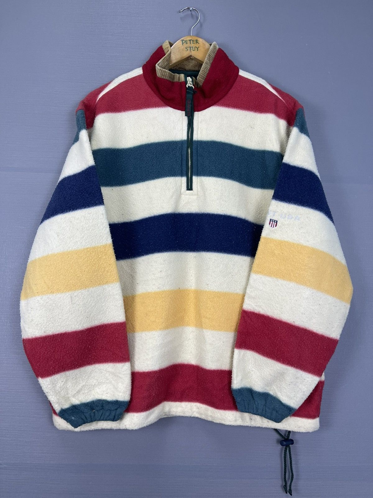 Gant × Vintage Vintage Gant Fleece Anorak Size US M / EU 48-50 / 2 - 8 Thumbnail