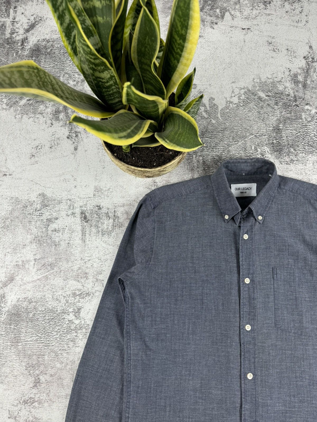 Our Legacy Our Legacy 1980-81 Basic Blank Longsleeve Button Shirt Size US S / EU 44-46 / 1 - 4 Thumbnail