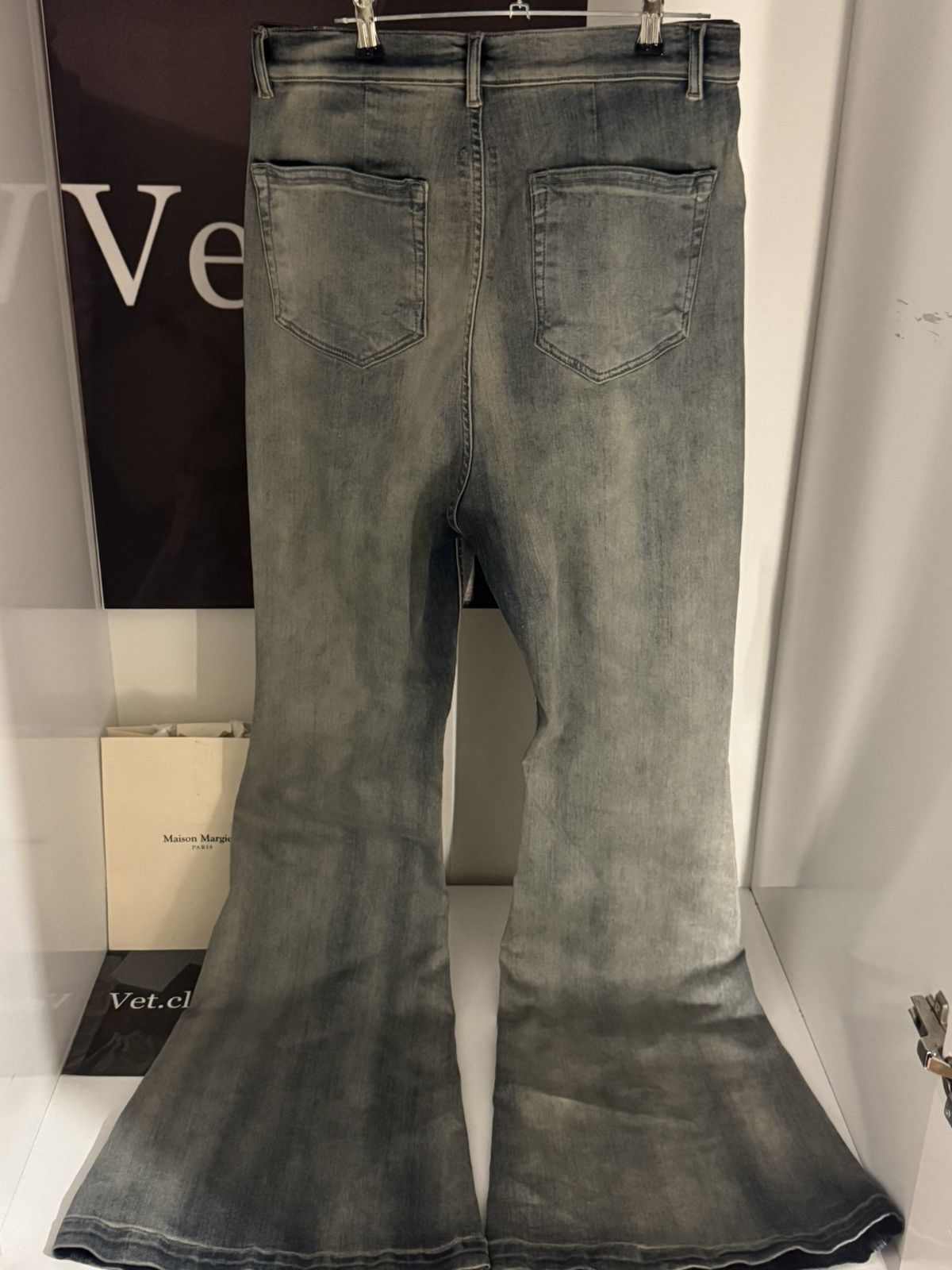 Rick Owens Drkshdw ✅Rick Owens Bolans BootCut grey jeans 30 Size US 30 / EU 46 - 2 Thumbnail