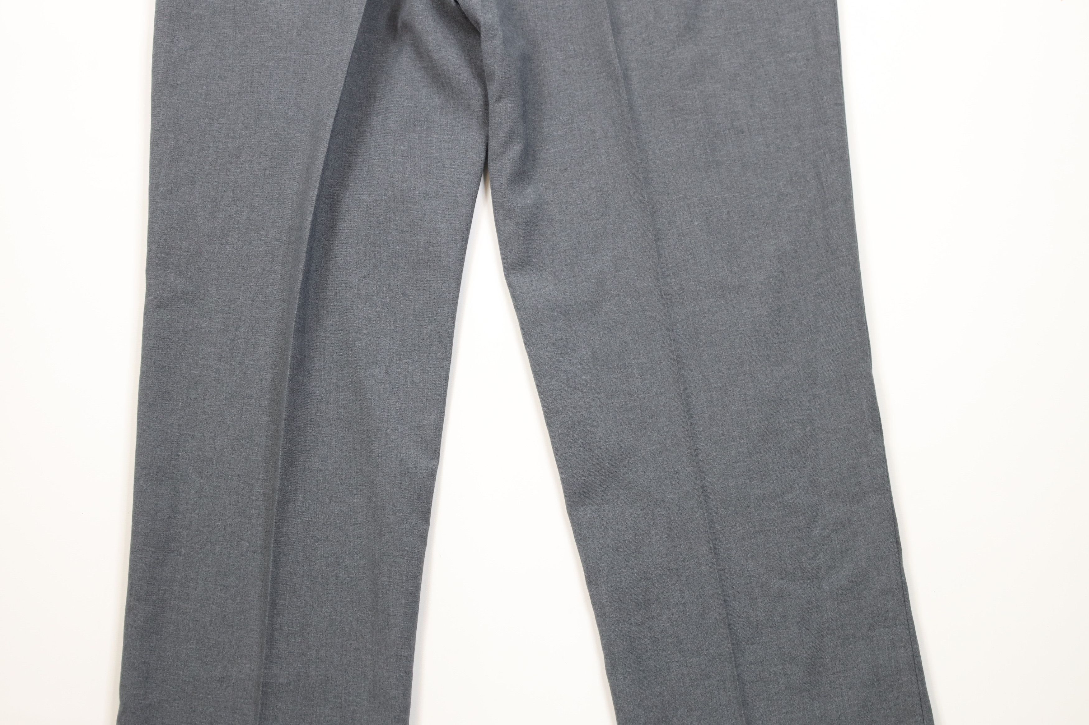 Vintage Vintage 70s Streetwear Knit Wide Leg Chino Pants Gray USA Size US 34 / EU 50 - 11 Thumbnail