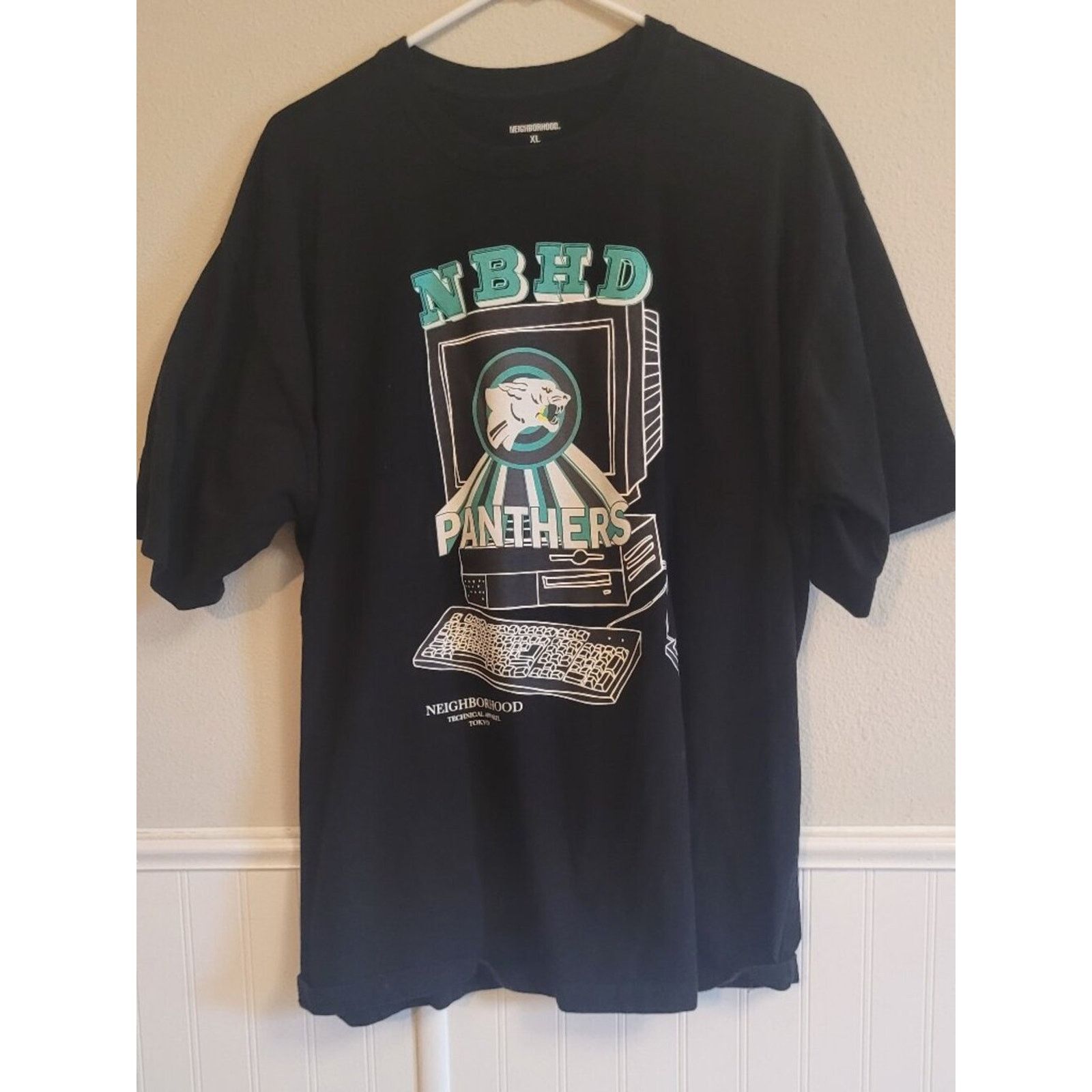 Neighborhood Neighborhood NBHD Panthers Computer Graphic Tee Black XL Size US XL / EU 56 / 4 - 1 Thumbnail