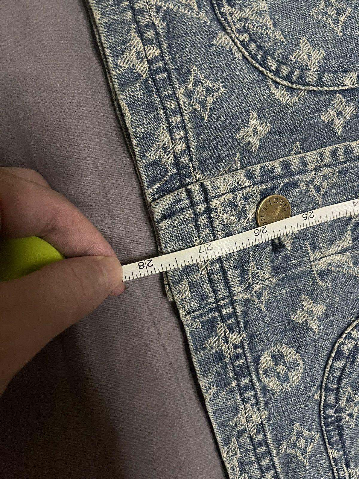 Louis Vuitton × Supreme Supreme Louis Vuitton lv jacquard denim chore coat size 50 Size US L / EU 52-54 / 3 - 14 Thumbnail