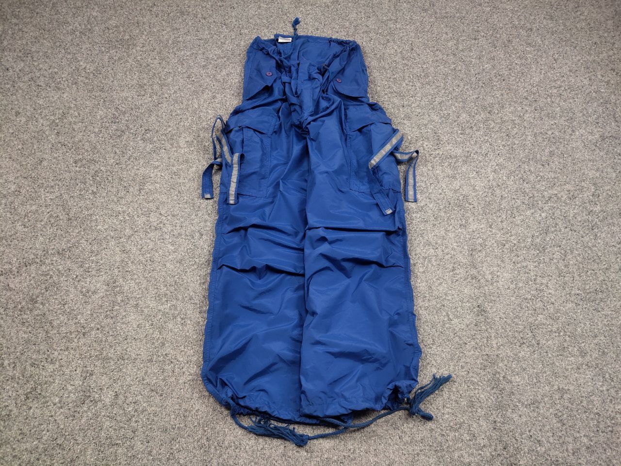 Japanese Brand Rare Vintage MT:2 Japanese Parachute Baggy Cargo Blue Pants Size US 34 / EU 50 - 2 Thumbnail