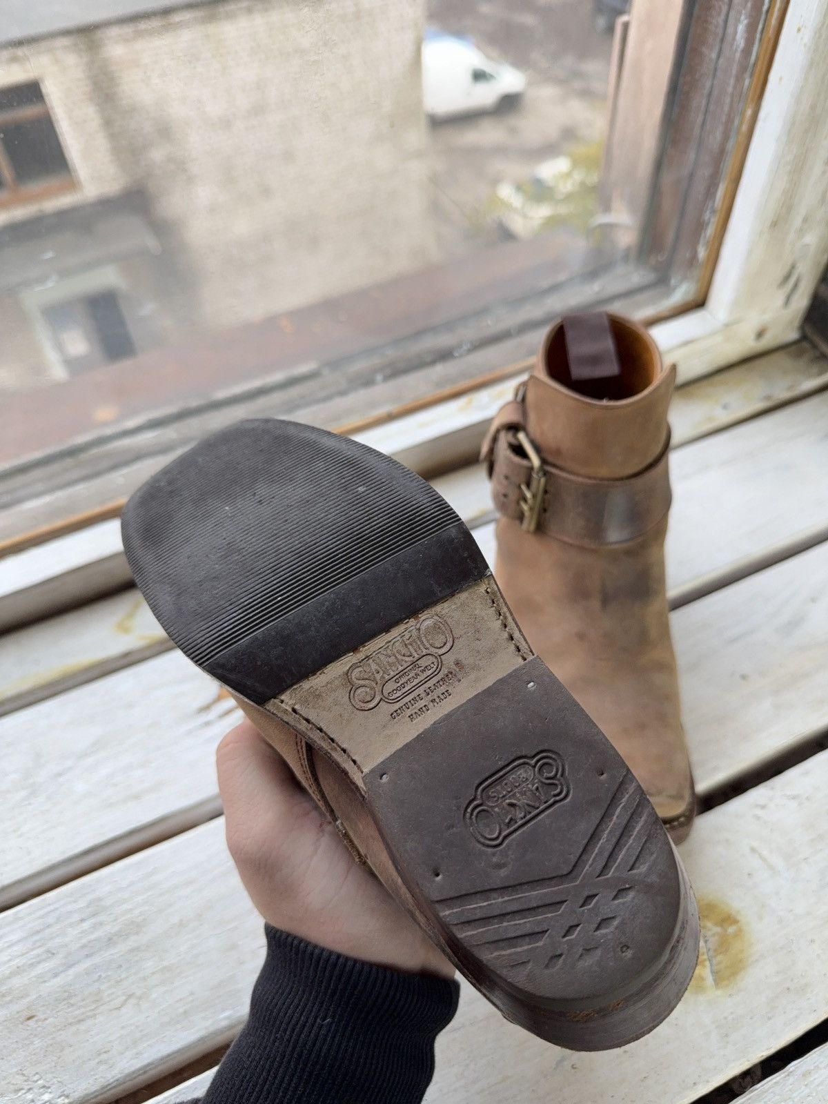 Sancho Boots 90s Sancho Goodyear Welt Leather Harness Boots Brown EU 36 Size US 5.5 / IT 35.5 - 16 Thumbnail