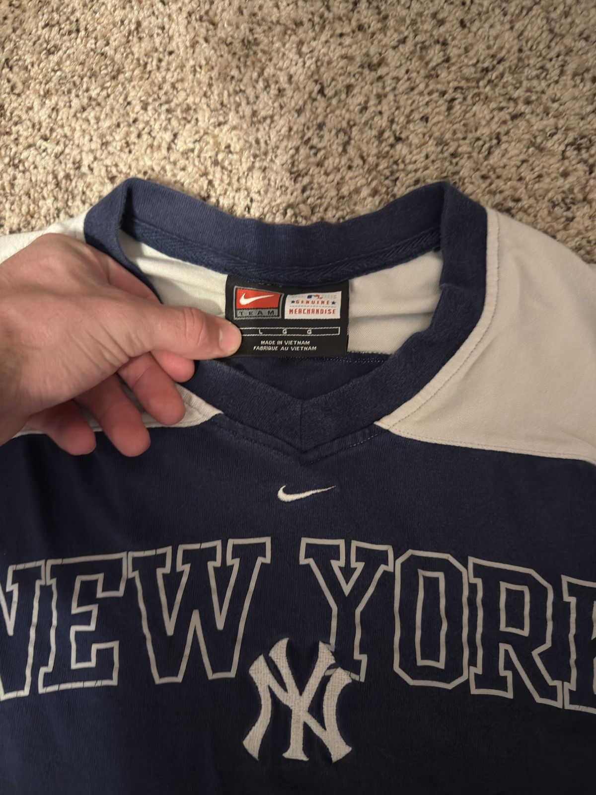 Nike VTG NIKE Yankees Shirt Size US L / EU 52-54 / 3 - 2 Thumbnail