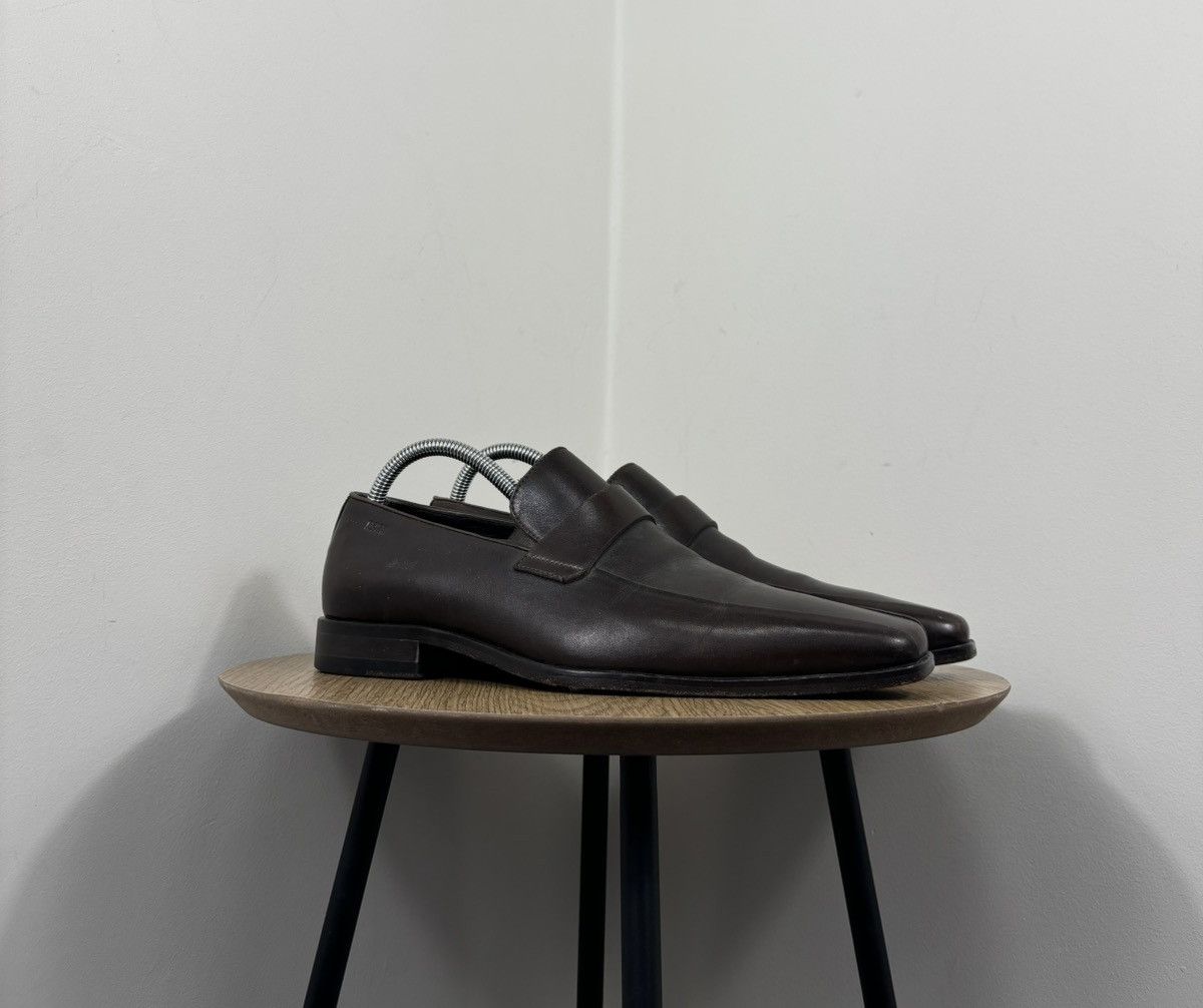 Hugo Boss Hugo Boss Men’s Brown Leather Venetian Loafers Dress Shoes Size US 8.5 / EU 41-42 - 1 Thumbnail